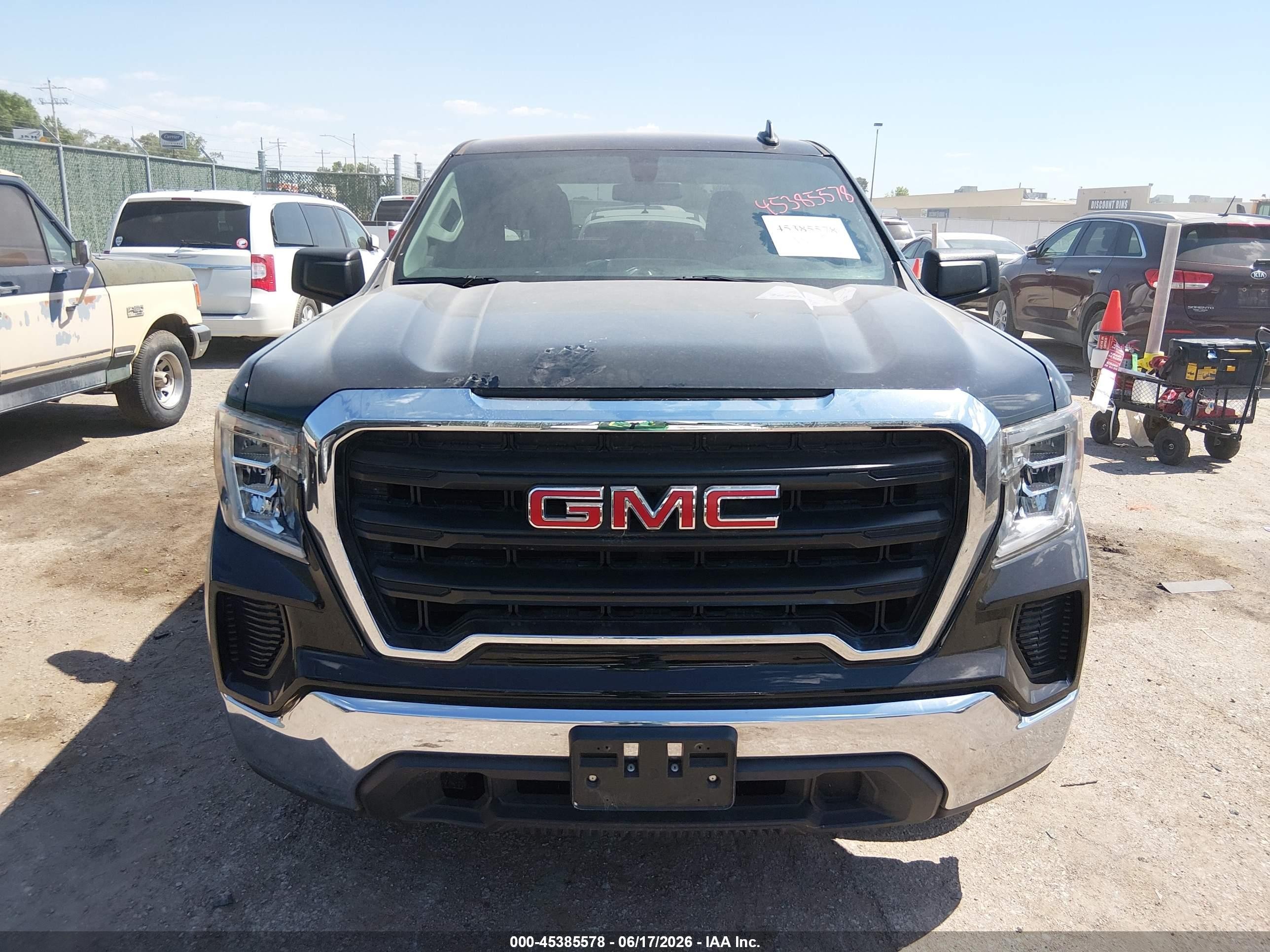 2020 Gmc Sierra 1500 2wd  Standard Box Black vin: 1GTR8AEK3LZ134906