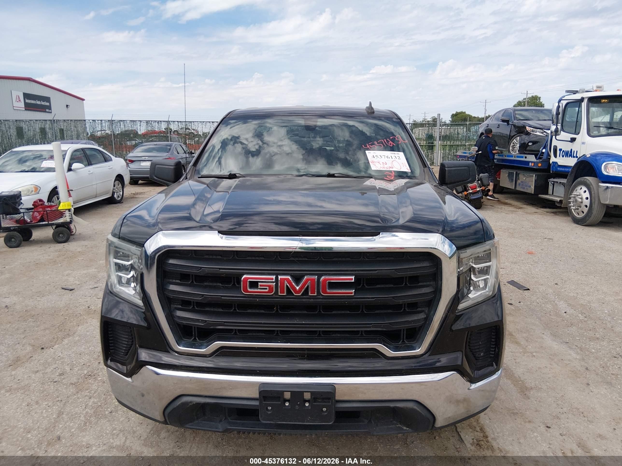 2020 Gmc Sierra 1500 2wd  Standard Box Black vin: 1GTR8AEK5LZ134261