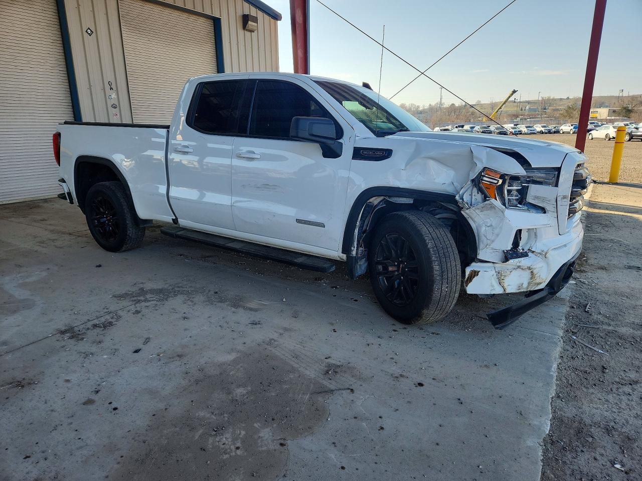 2021 Gmc Sierra C1500 Elevation White vin: 1GTR8CED0MZ346922
