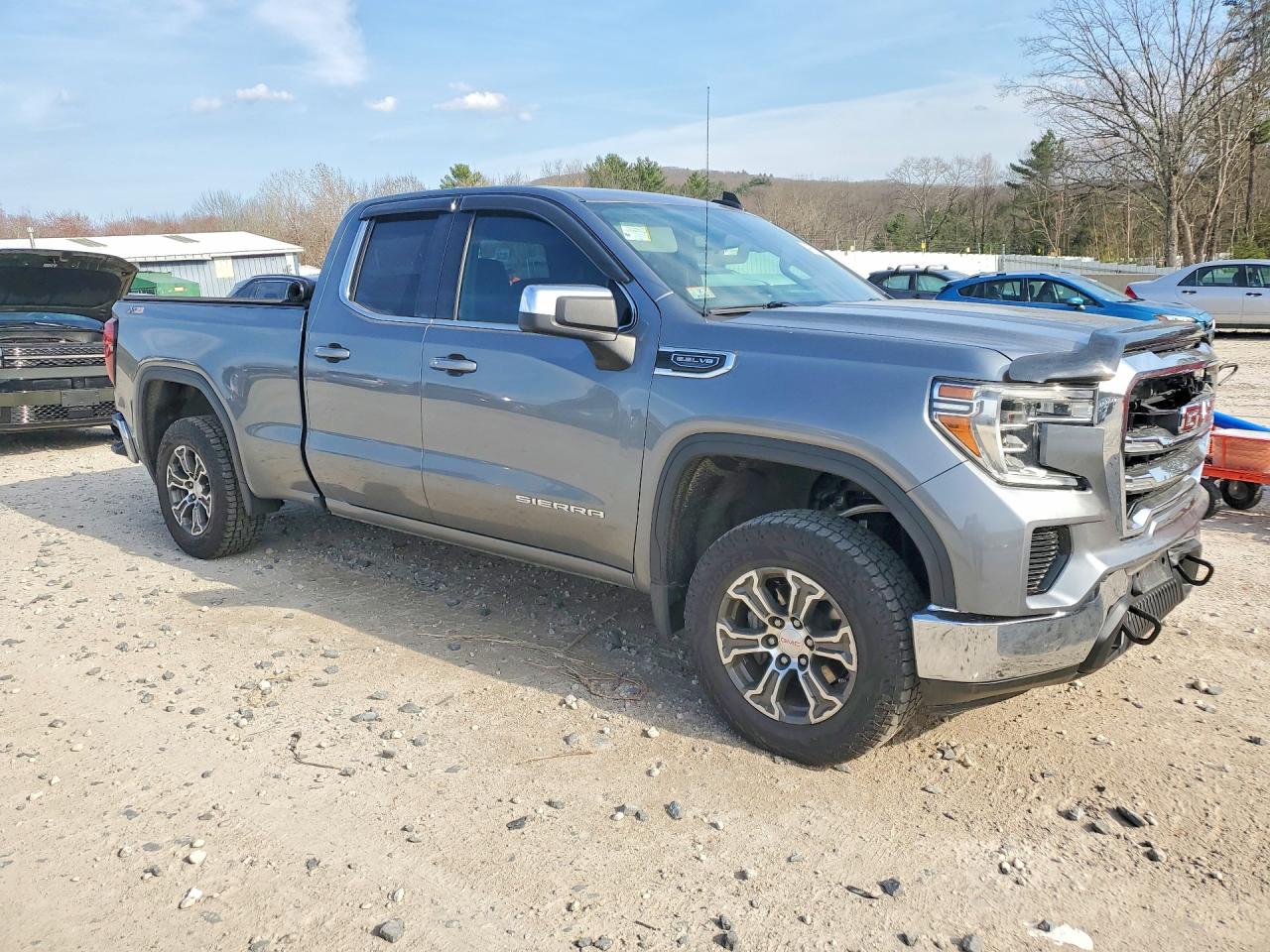 2019 Gmc Sierra K1500 Sle Gray vin: 1GTR9BED0KZ276214
