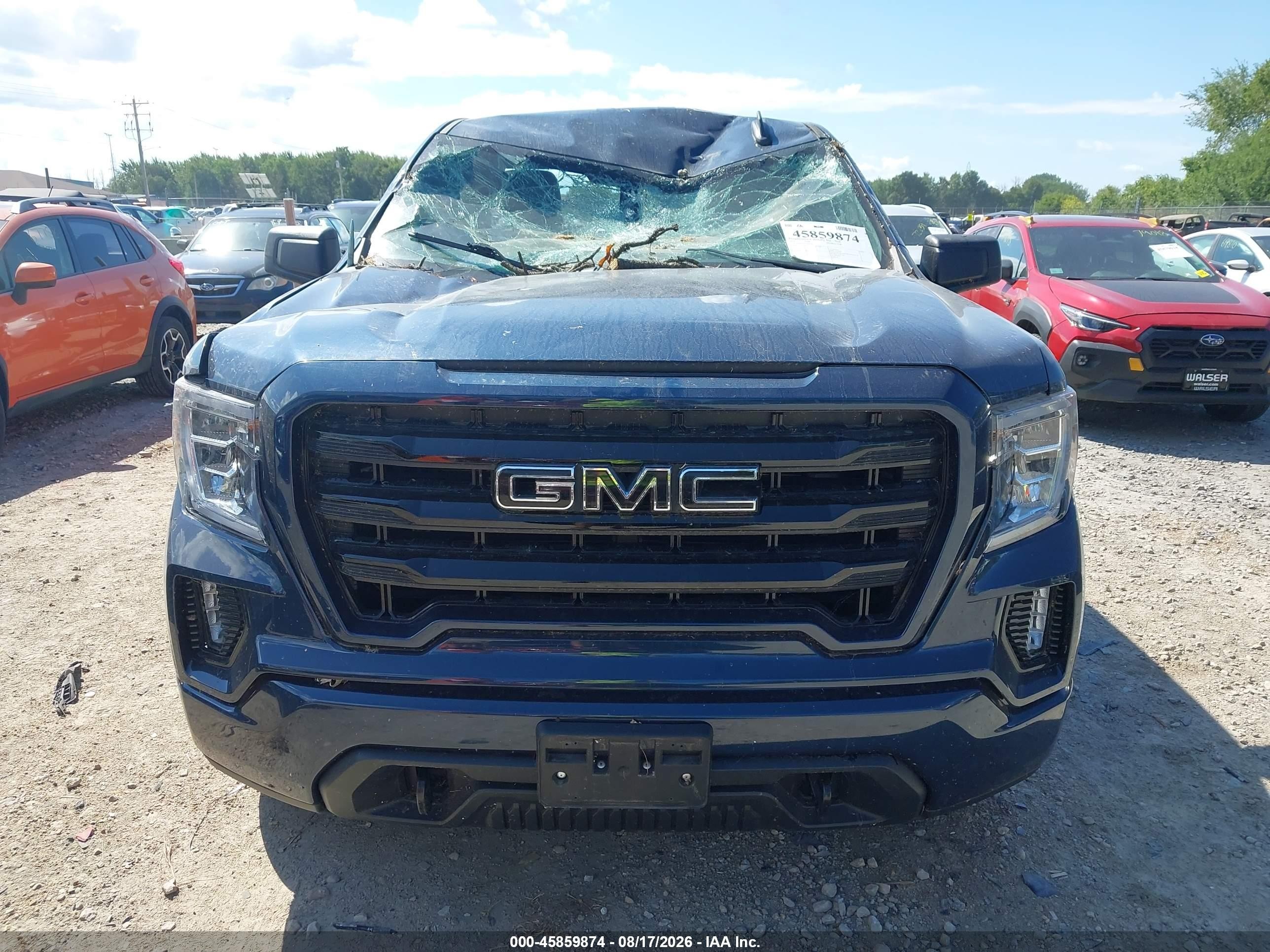 2021 Gmc Sierra 1500 4wd  Standard Box Elevation Blue vin: 1GTR9CED2MZ124251