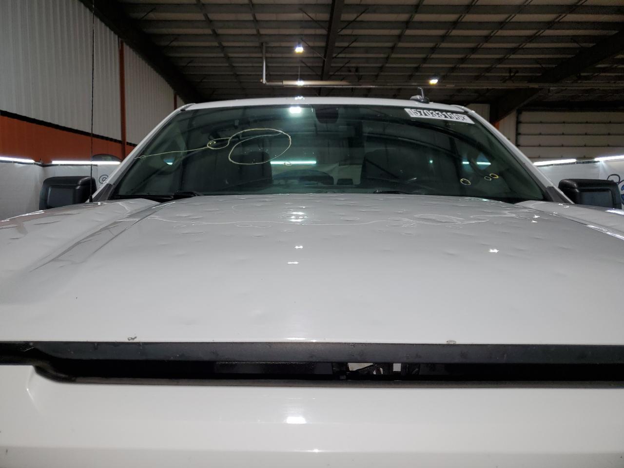 2021 Gmc Sierra K1500 Elevation White vin: 1GTR9CEK7MZ323259 Damage: Windshield, Broken, Replacement Required