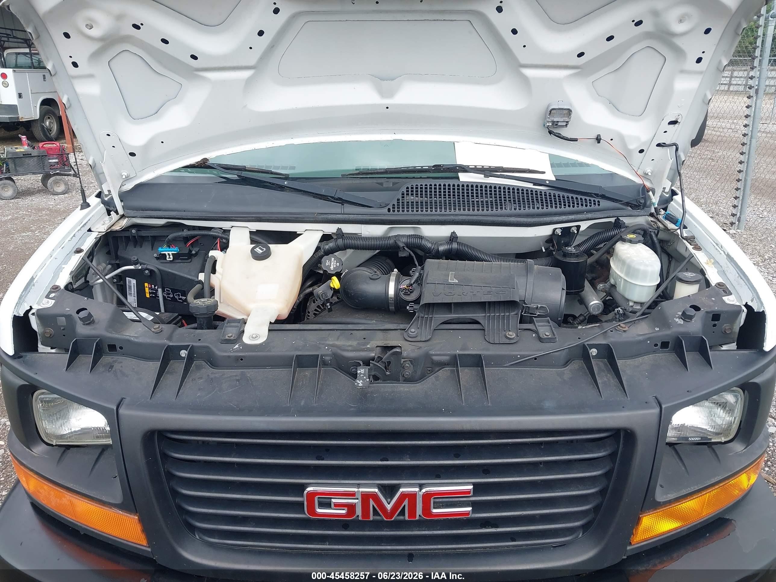 2014 Gmc Savana 1500 Work Van White vin: 1GTS7AFX0E1111213
