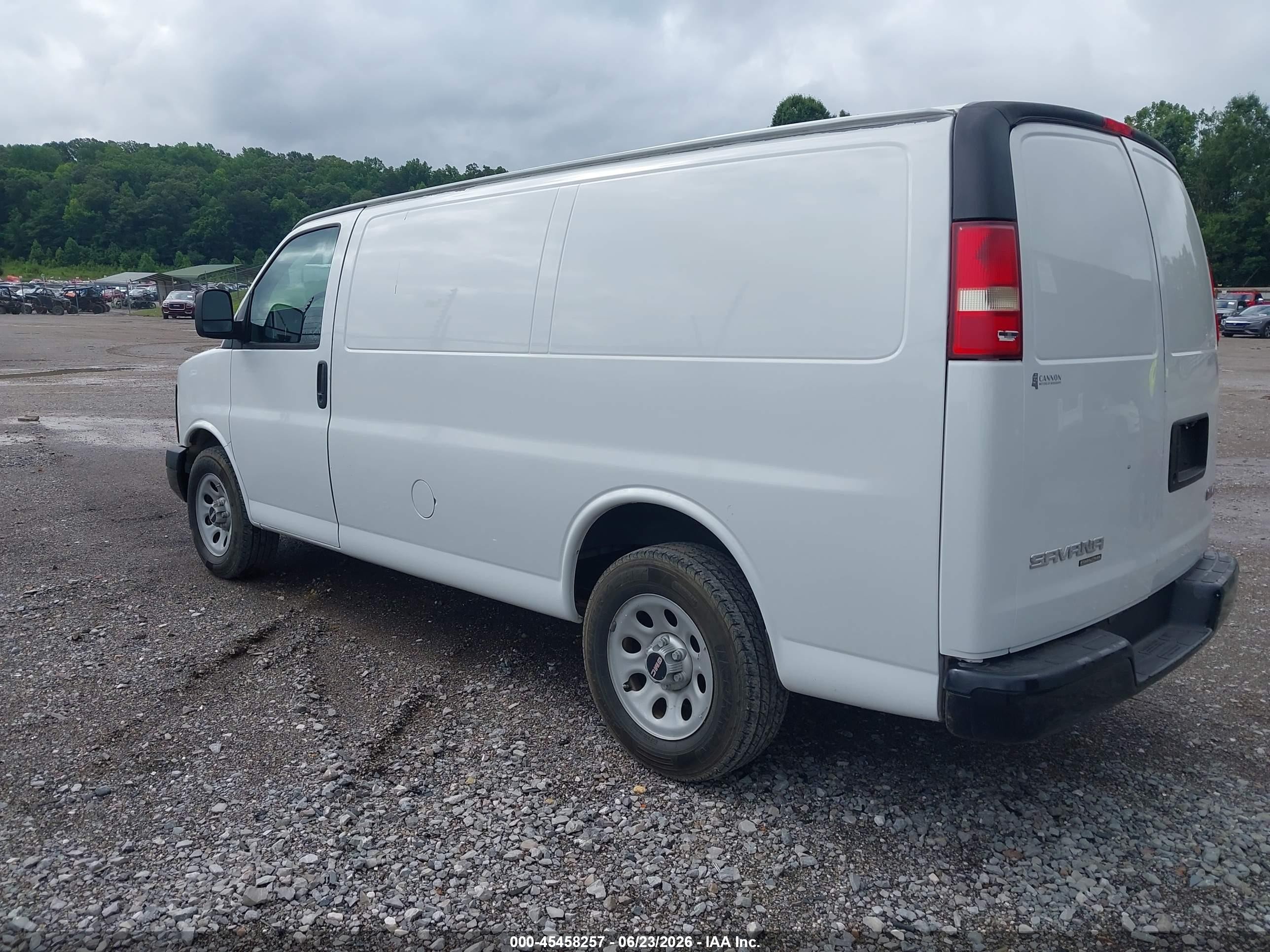 2014 Gmc Savana 1500 Work Van White vin: 1GTS7AFX0E1111213