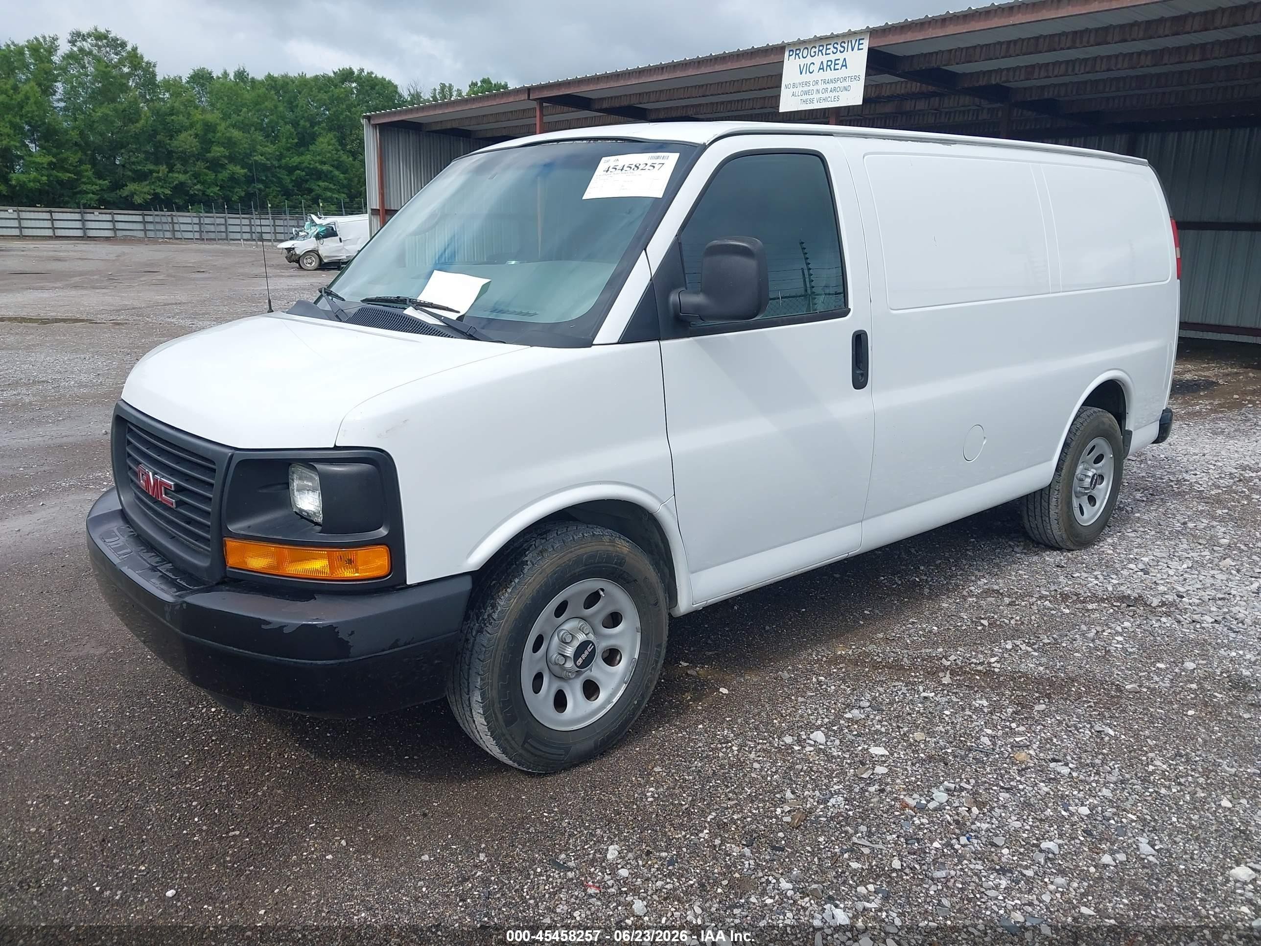 2014 Gmc Savana 1500 Work Van White vin: 1GTS7AFX0E1111213