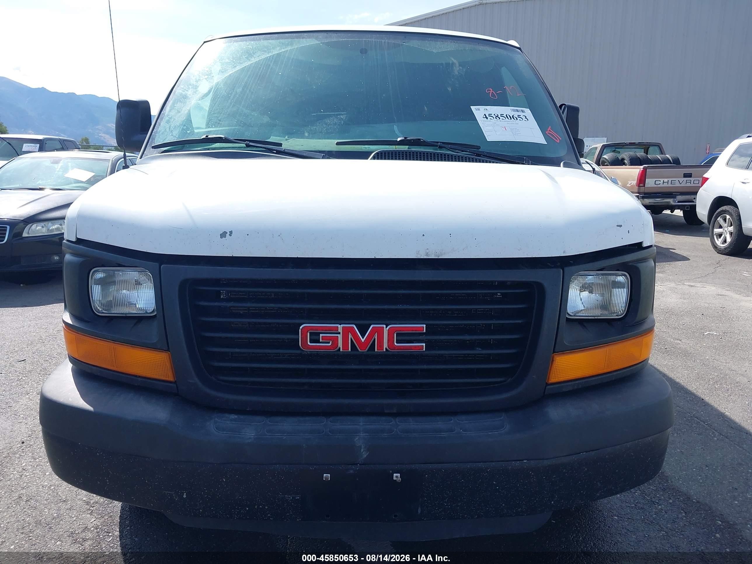2011 Gmc Savana 1500 Work Van White vin: 1GTS7AFX9B1190456