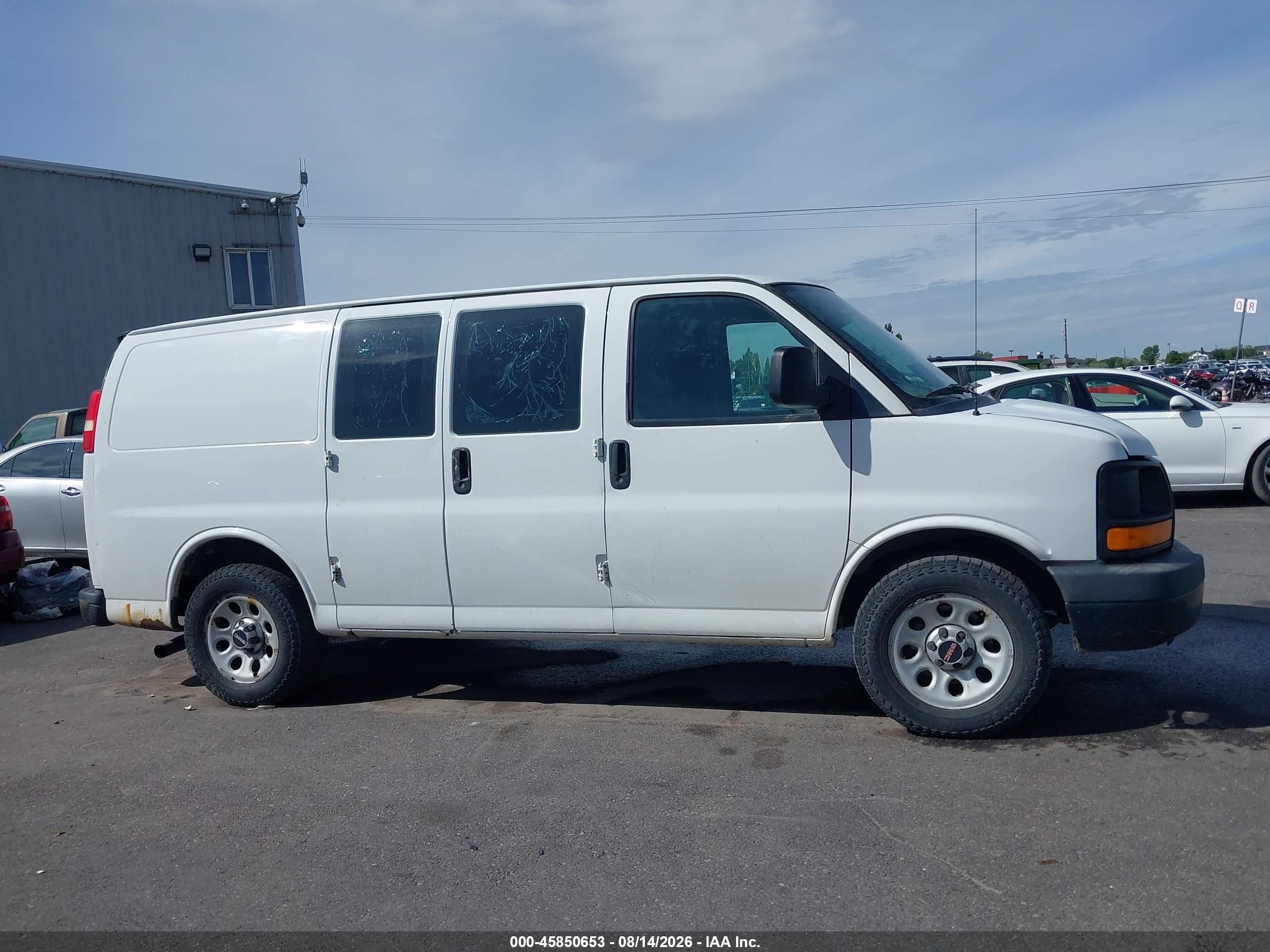 2011 Gmc Savana 1500 Work Van White vin: 1GTS7AFX9B1190456