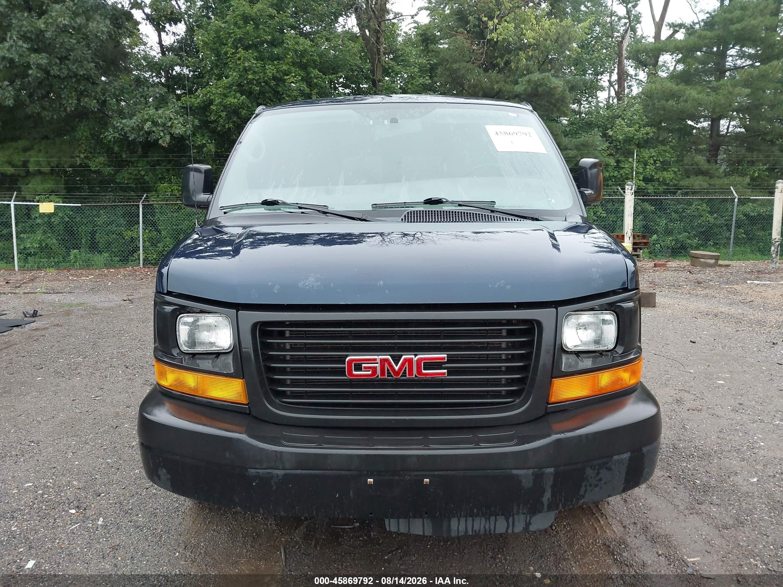 2014 Gmc Savana 1500 Work Van Light Blue vin: 1GTS7AFX9E1151192