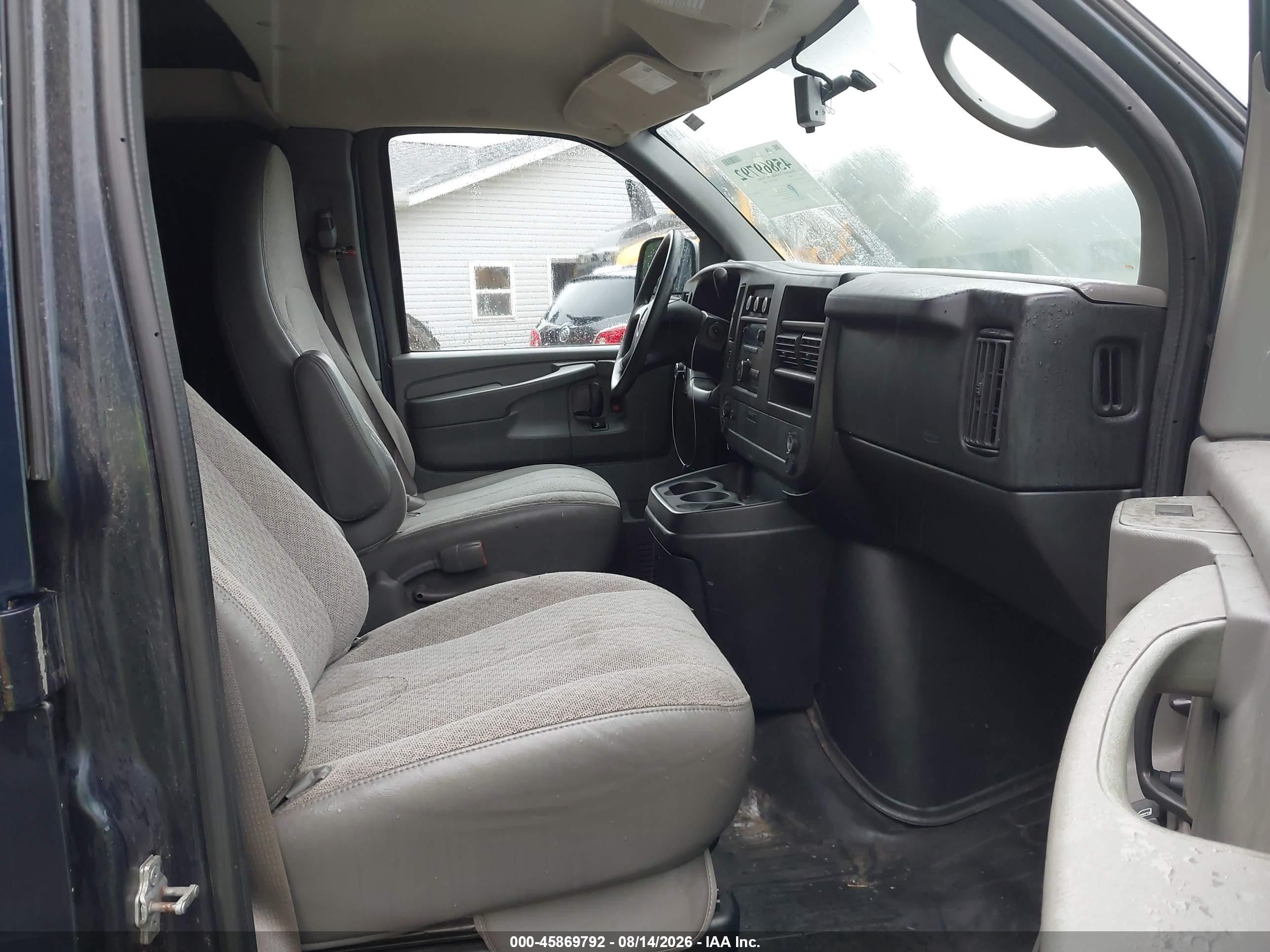 2014 Gmc Savana 1500 Work Van Light Blue vin: 1GTS7AFX9E1151192
