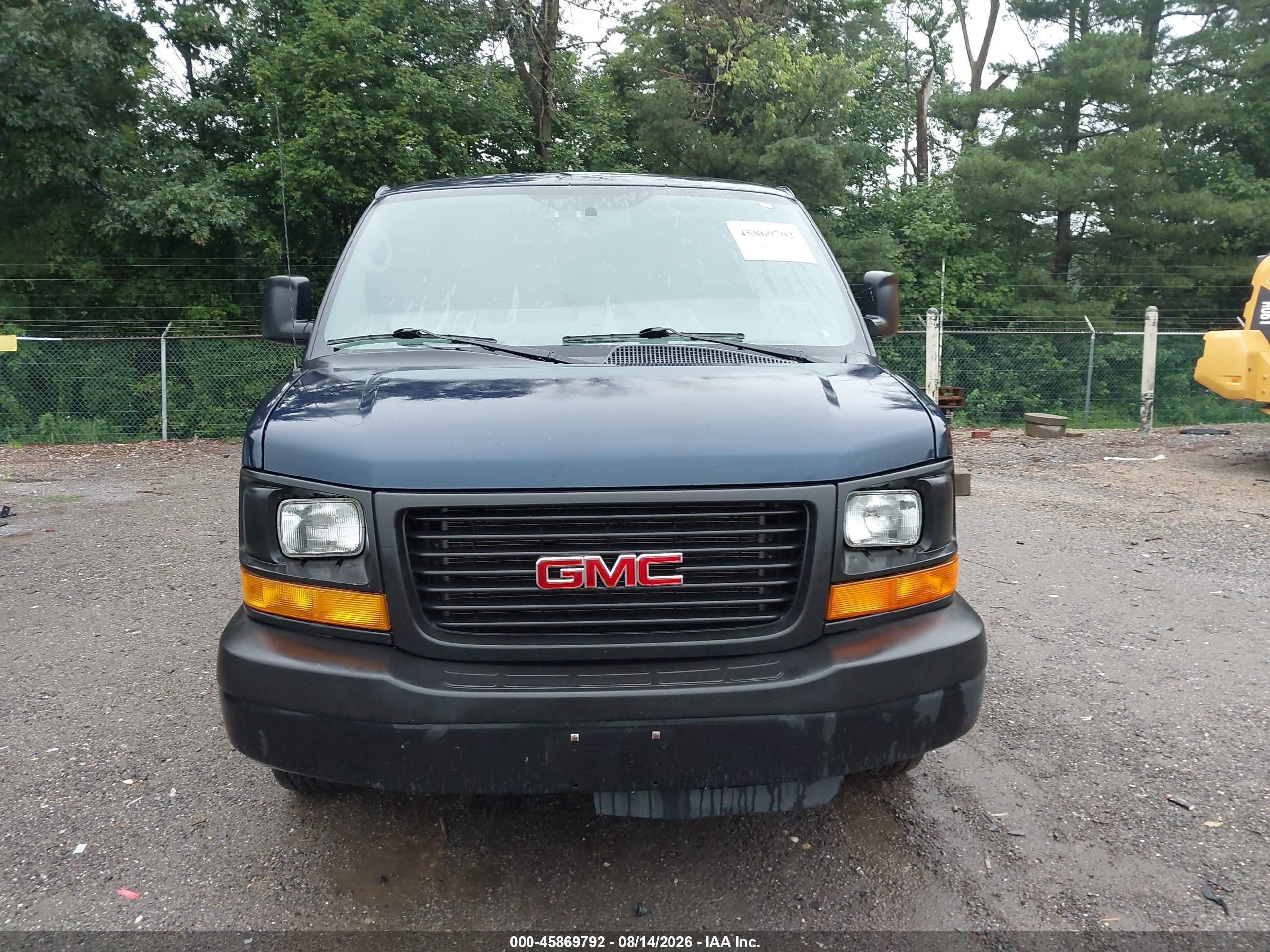 2014 Gmc Savana 1500 Work Van Light Blue vin: 1GTS7AFX9E1151192