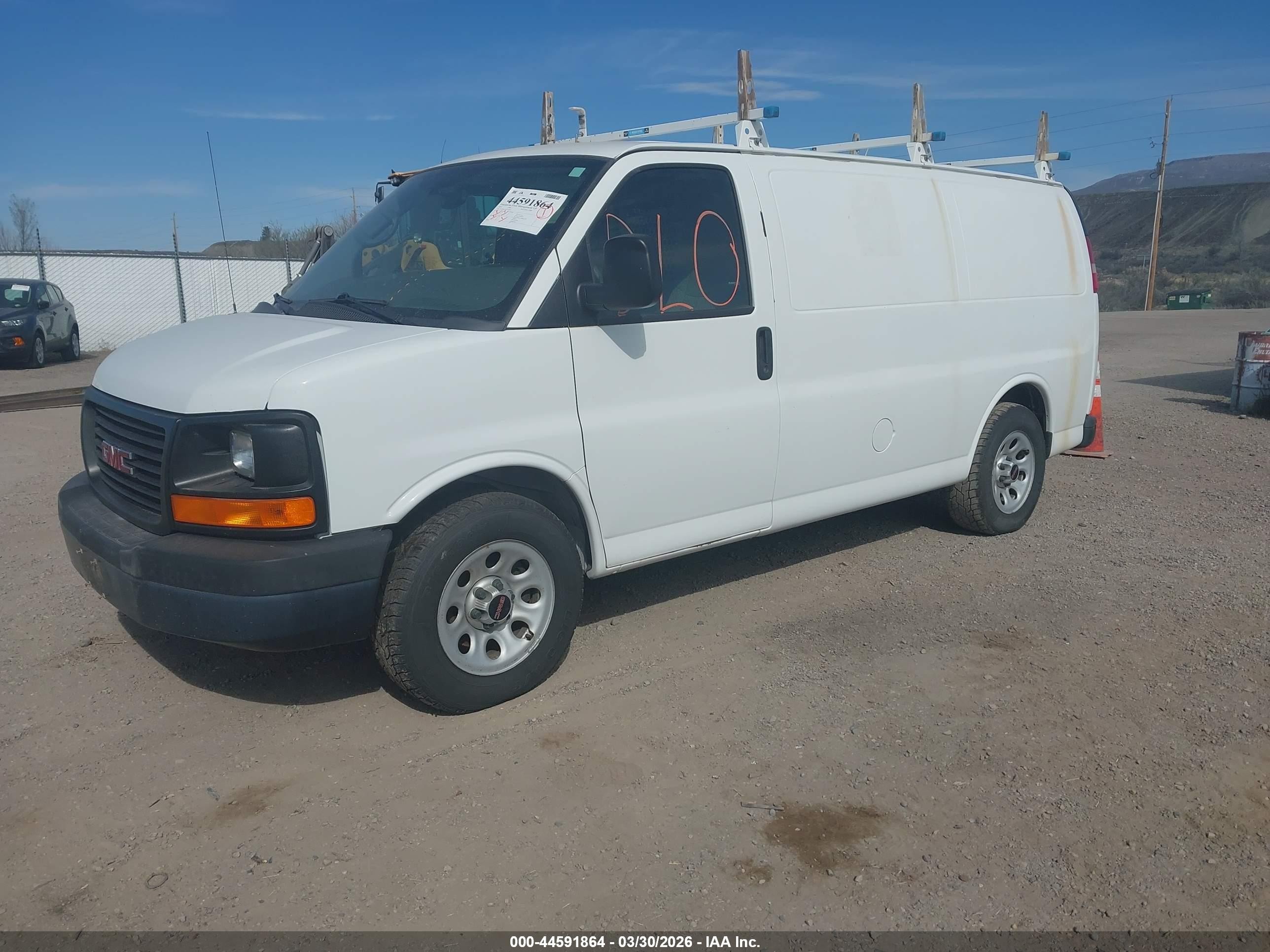 2014 Gmc Savana 1500 Work Van White vin: 1GTS8AF42E1170959