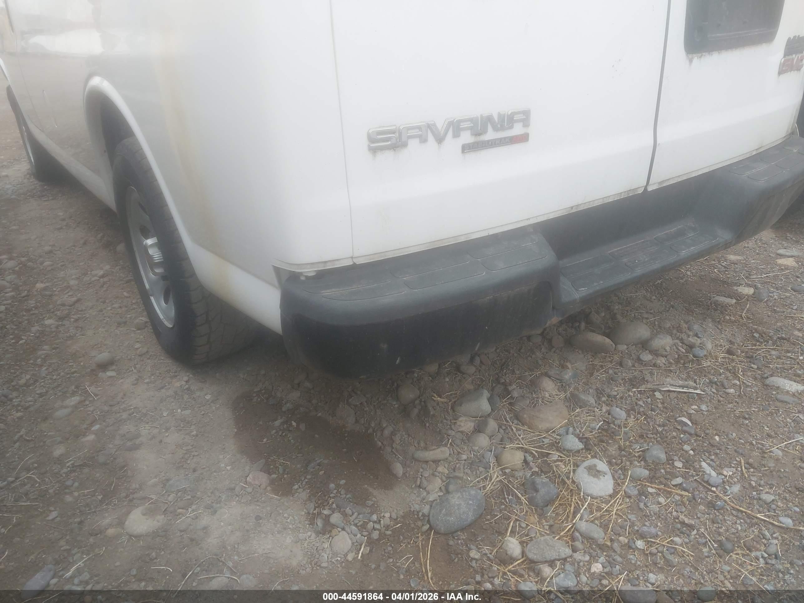 2014 Gmc Savana 1500 Work Van White vin: 1GTS8AF42E1170959