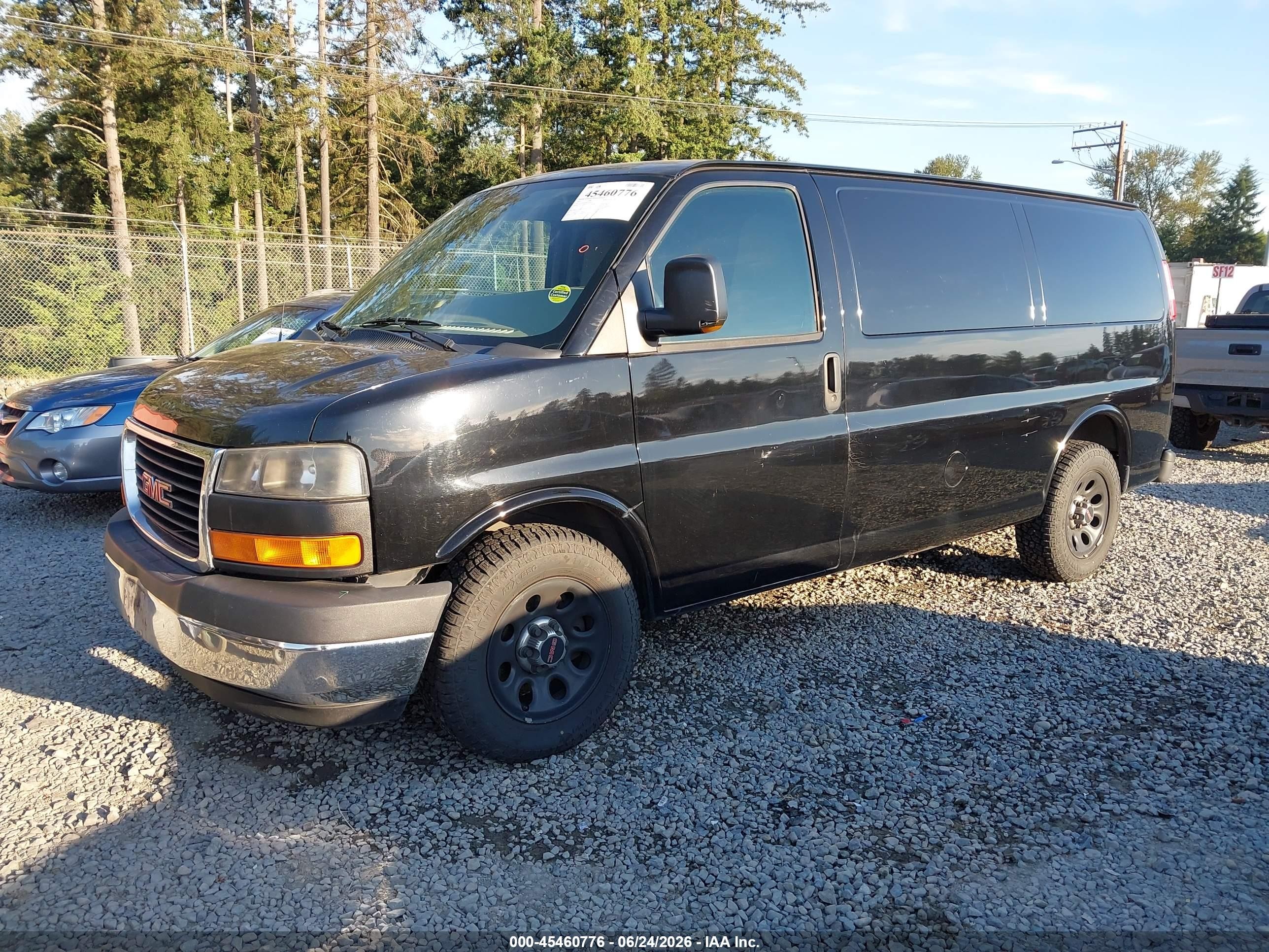 2011 Gmc Savana 1500 Work Van Черный vin: 1GTS8AF45B1155321