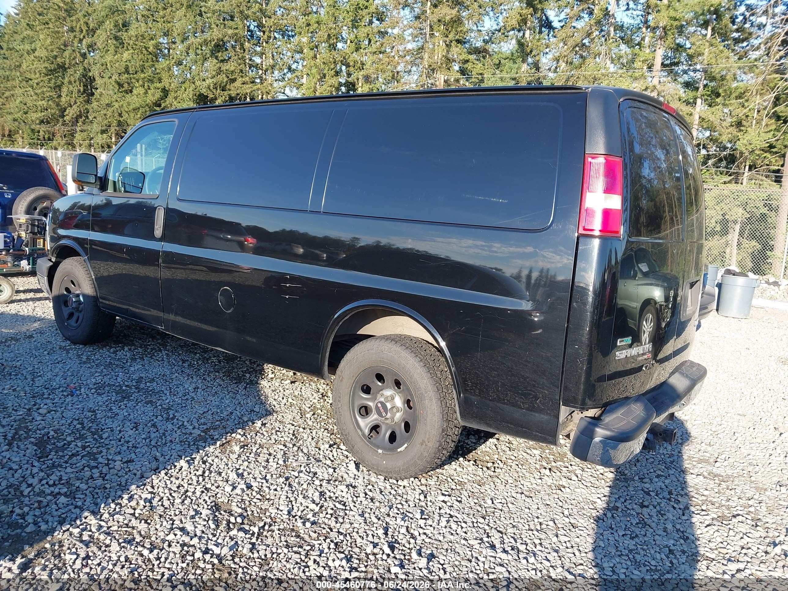 2011 Gmc Savana 1500 Work Van Черный vin: 1GTS8AF45B1155321