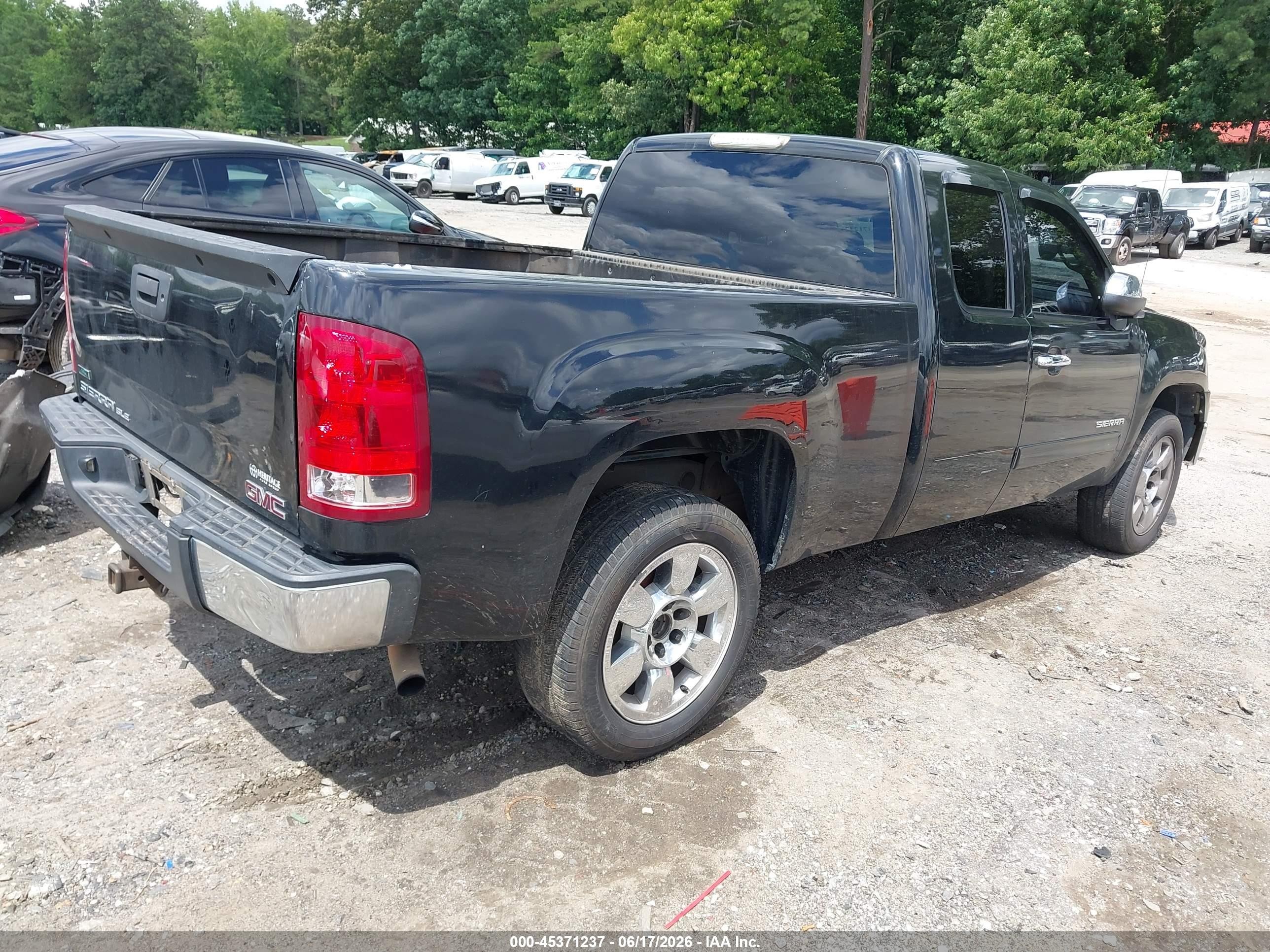 2010 Gmc Sierra 1500 Sle Black vin: 1GTSCVE02AZ276232