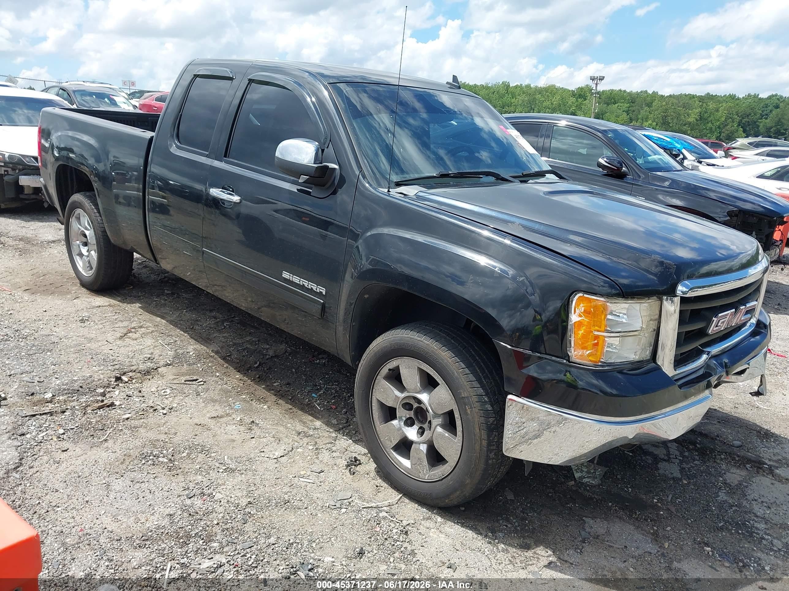 2010 Gmc Sierra 1500 Sle Black vin: 1GTSCVE02AZ276232