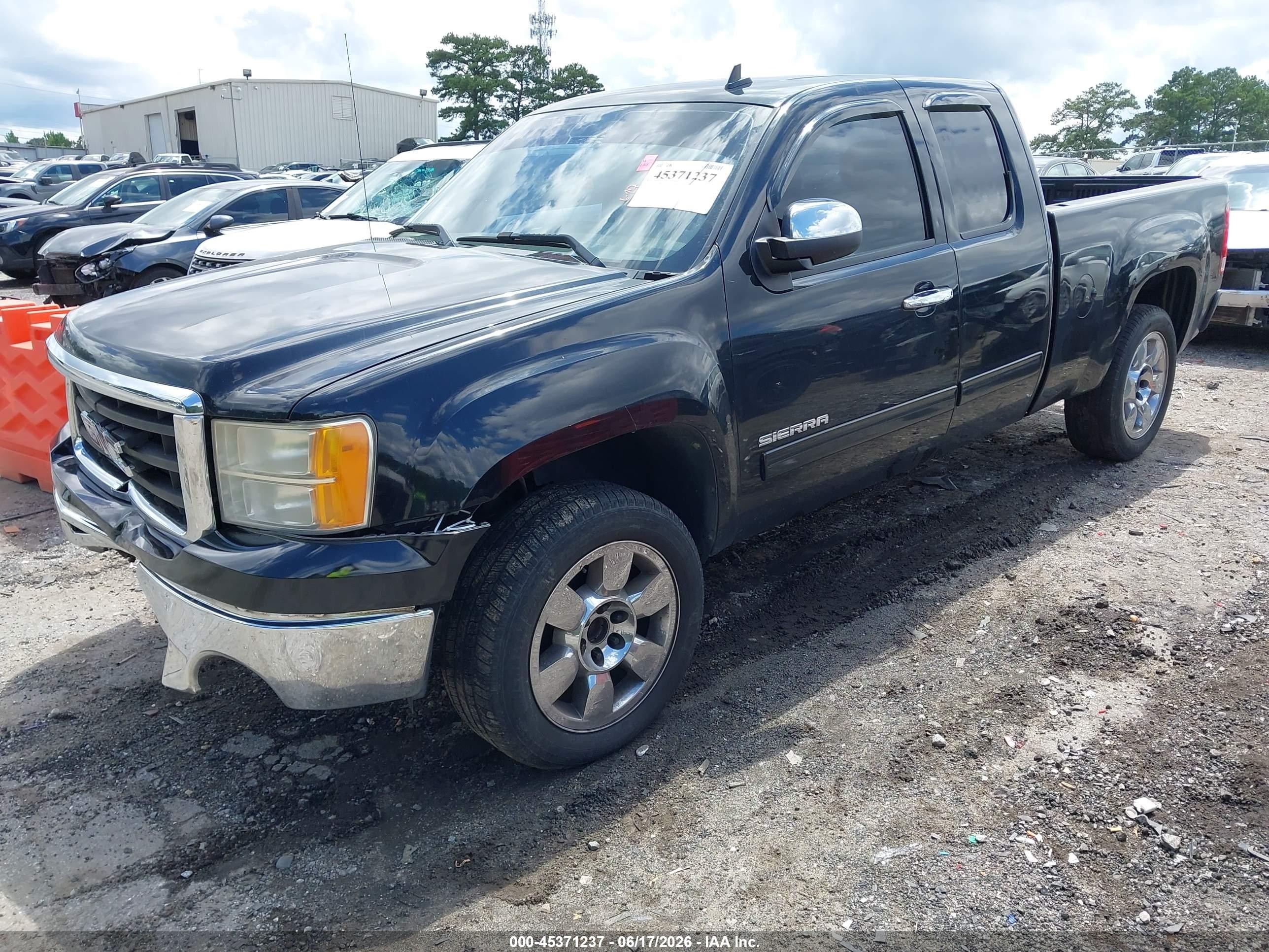 2010 Gmc Sierra 1500 Sle Black vin: 1GTSCVE02AZ276232