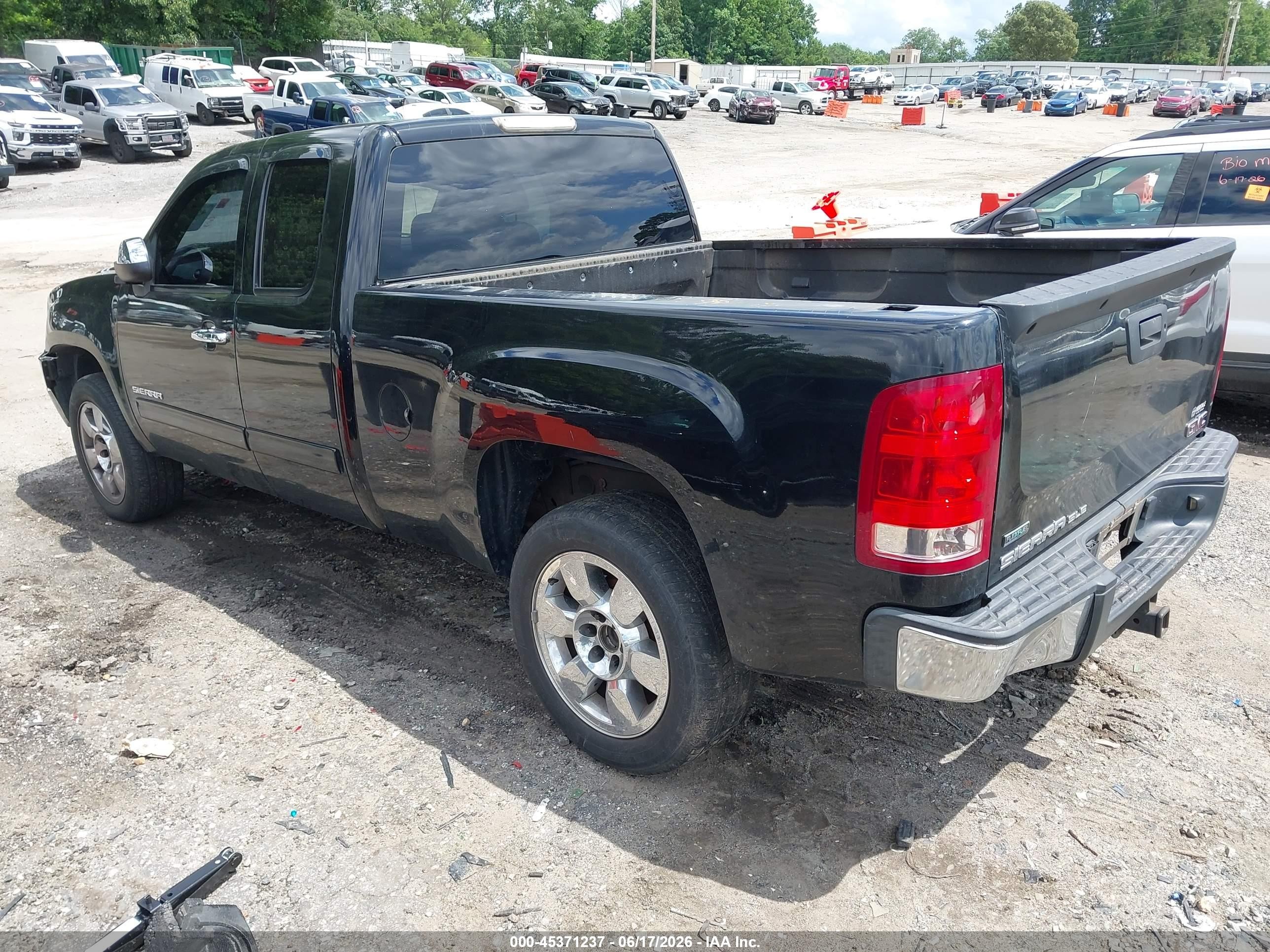 2010 Gmc Sierra 1500 Sle Black vin: 1GTSCVE02AZ276232