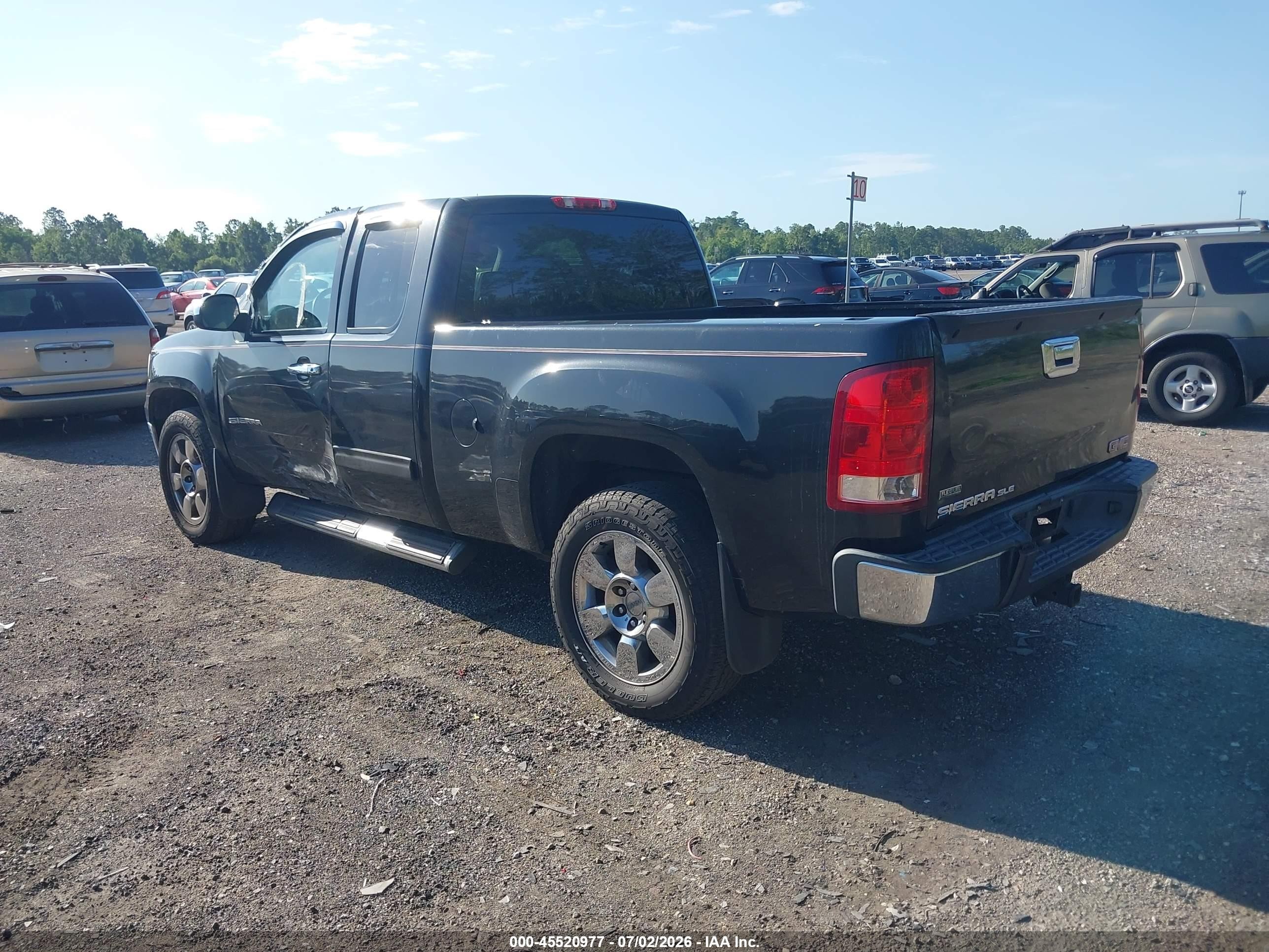2010 Gmc Sierra 1500 Sle Black vin: 1GTSCVE03AZ212989