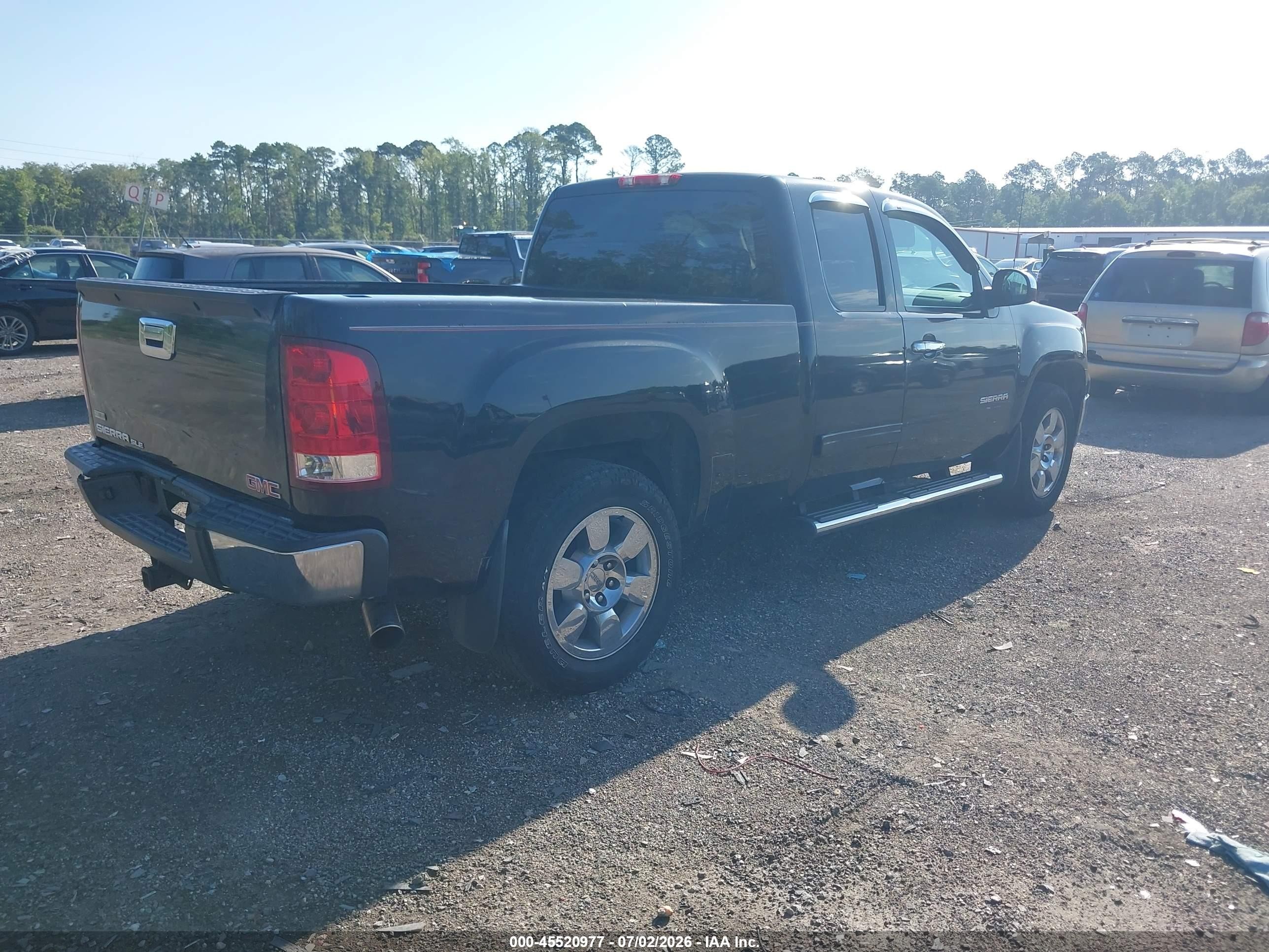 2010 Gmc Sierra 1500 Sle Black vin: 1GTSCVE03AZ212989
