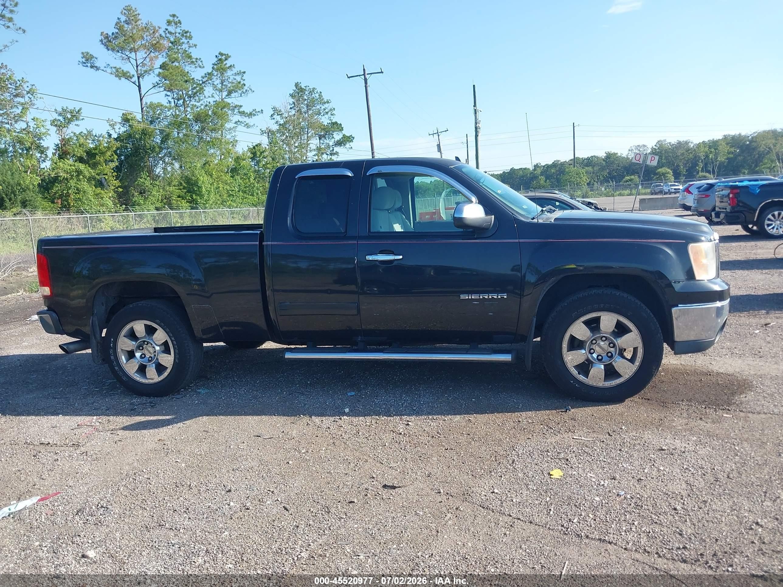 2010 Gmc Sierra 1500 Sle Black vin: 1GTSCVE03AZ212989