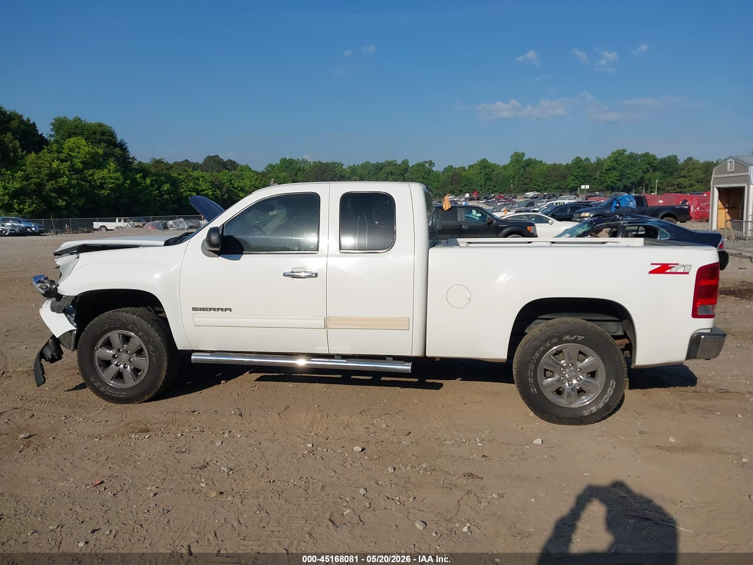 2010 Gmc Sierra 1500 Sle White vin: 1GTSCVE05AZ170681
