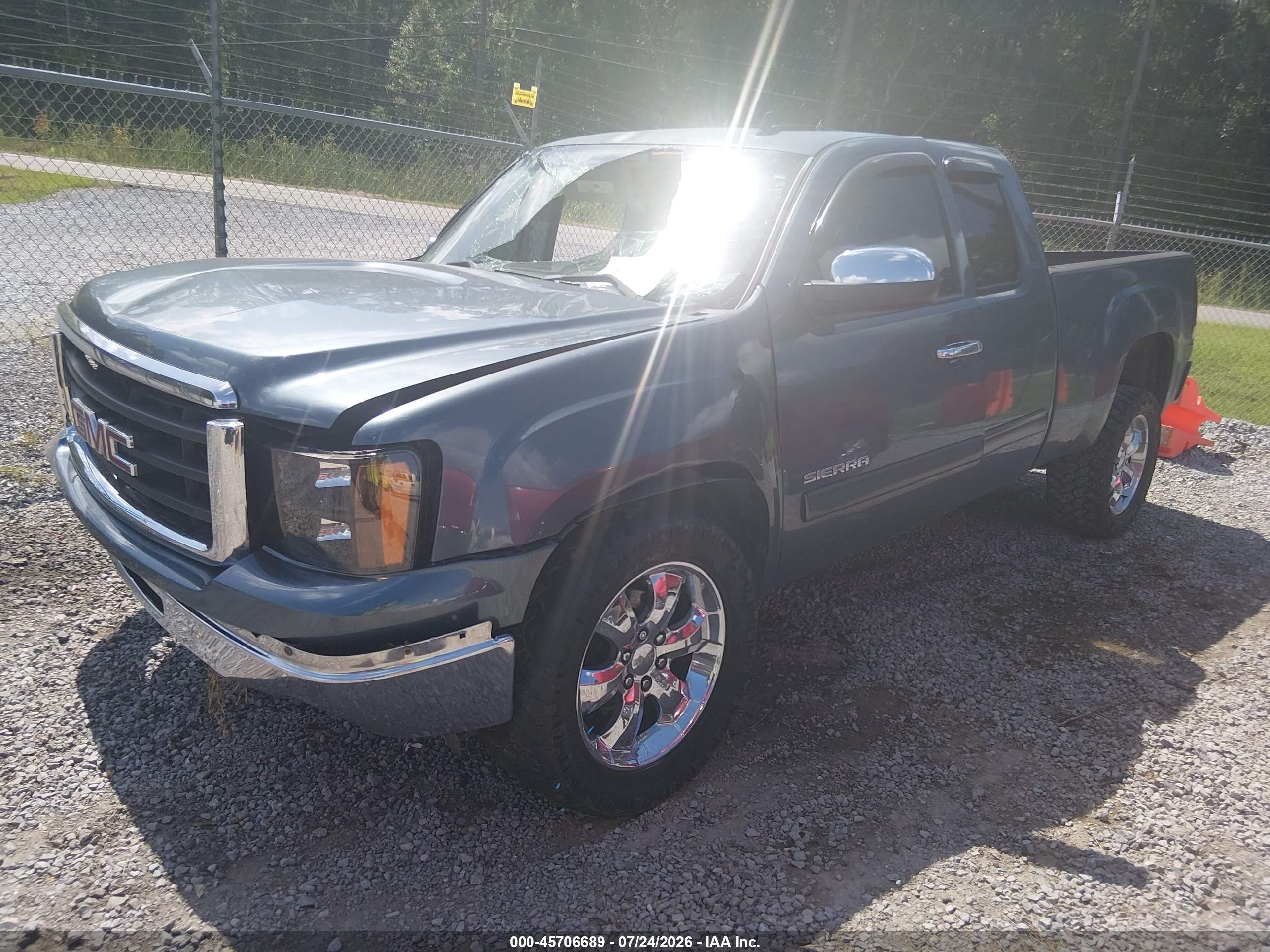 2010 Gmc Sierra 1500 Sle Blue vin: 1GTSCVE06AZ128309
