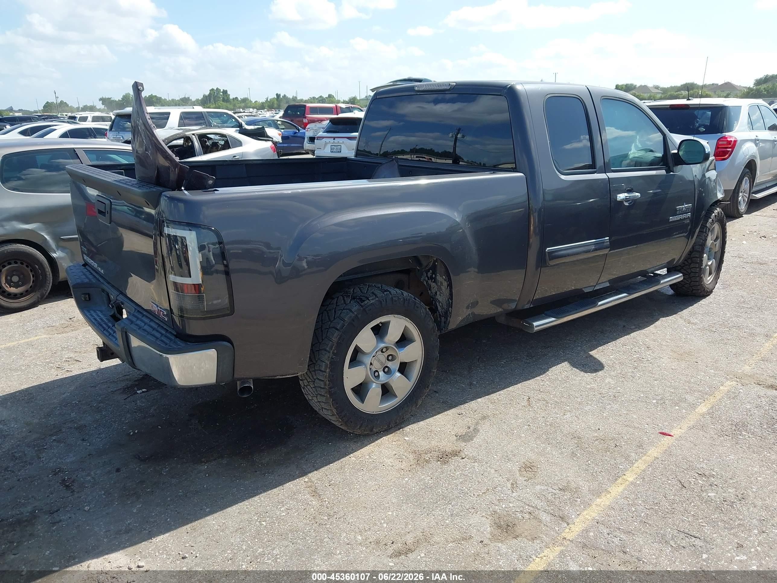 2010 Gmc Sierra 1500 Sle Gray vin: 1GTSCVE0XAZ293389