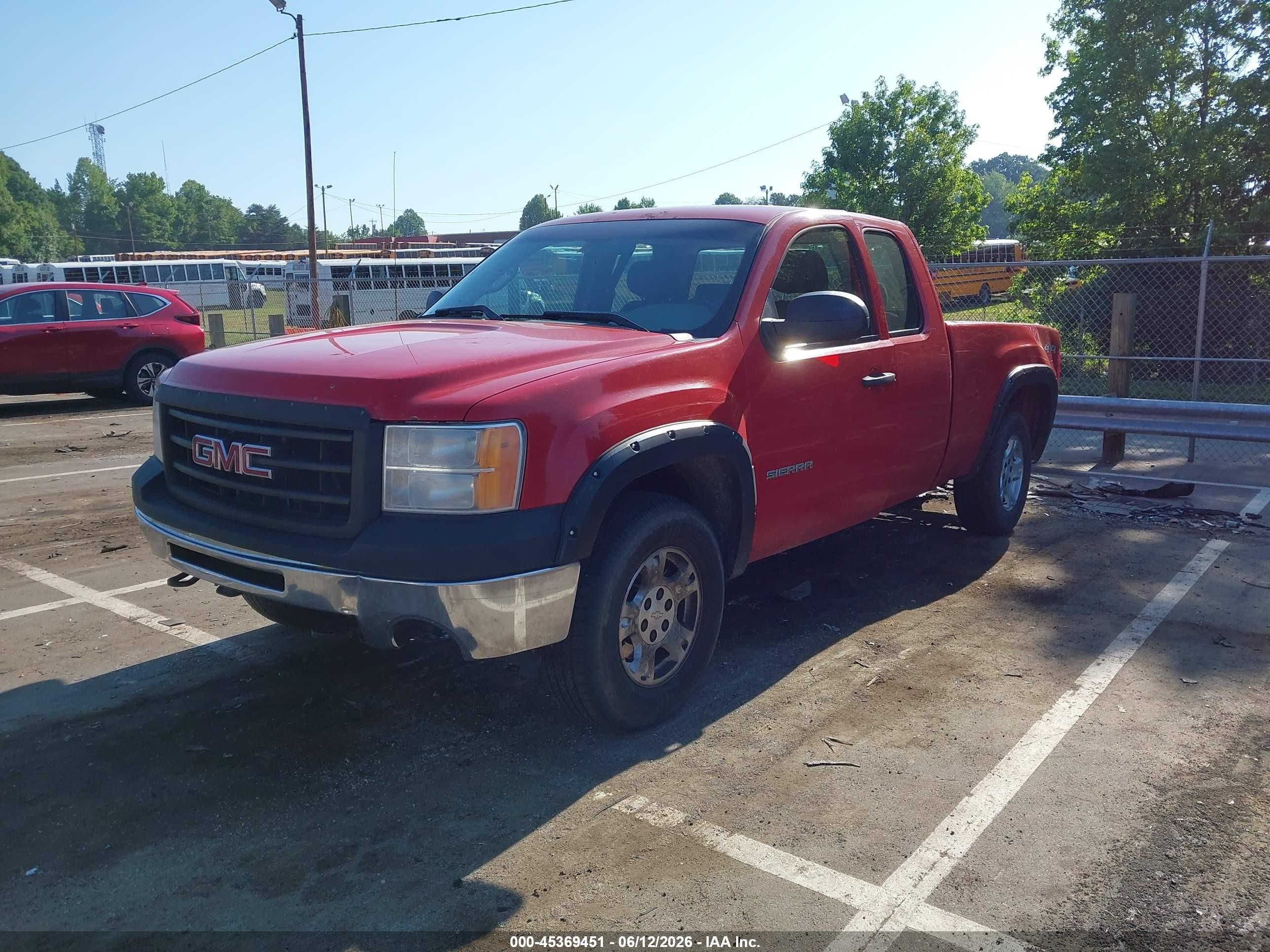 2010 Gmc Sierra 1500 Work Truck Red vin: 1GTSKTE32AZ239456