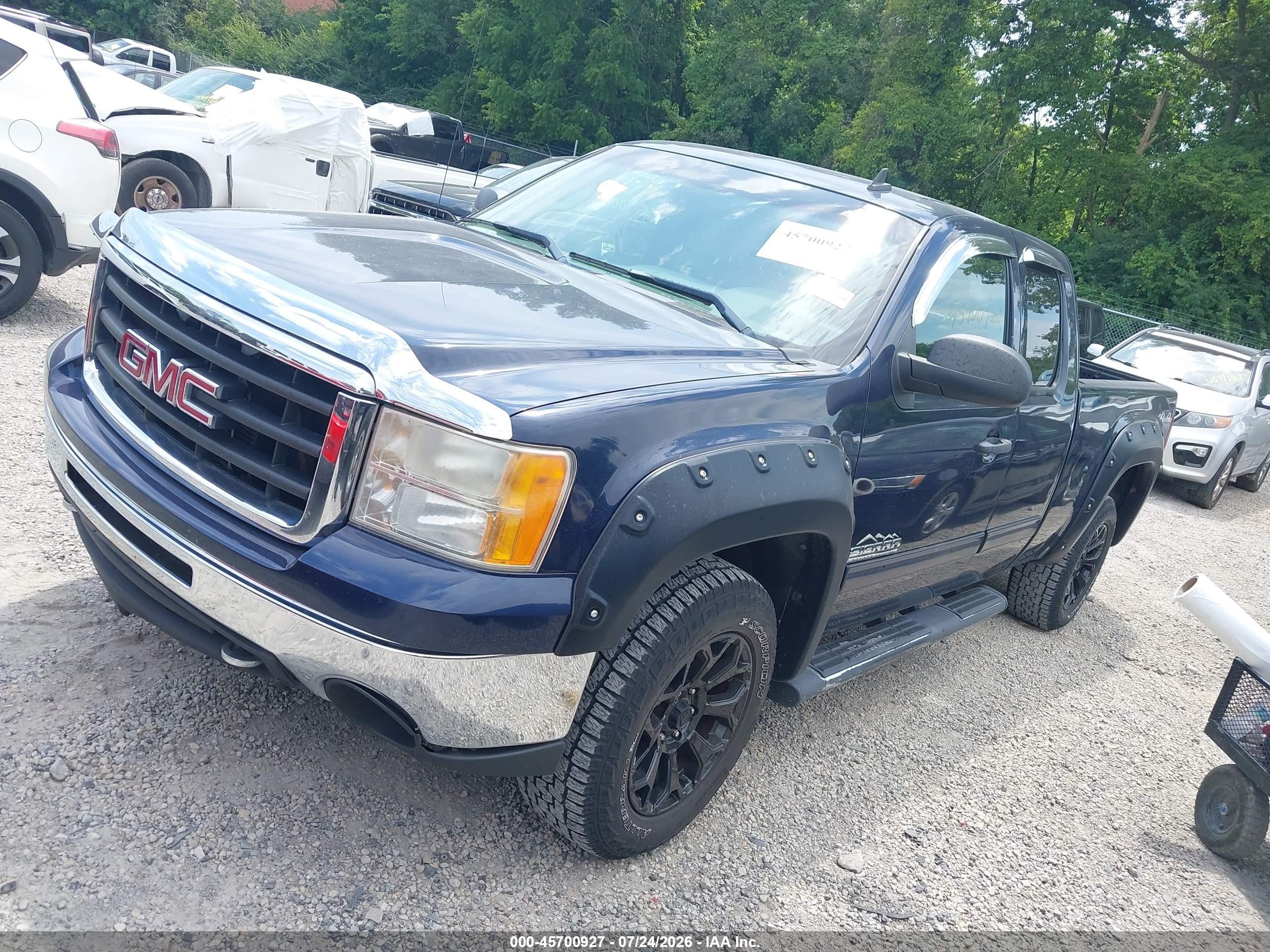 2010 Gmc Sierra 1500 Sl Синий vin: 1GTSKUEA6AZ104579