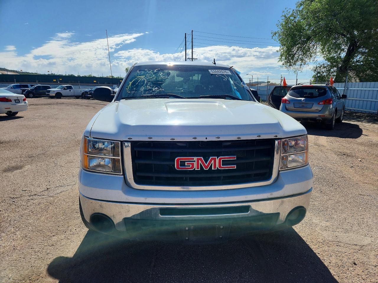 2010 Gmc Sierra K1500 Sle White vin: 1GTSKVE08AZ288775