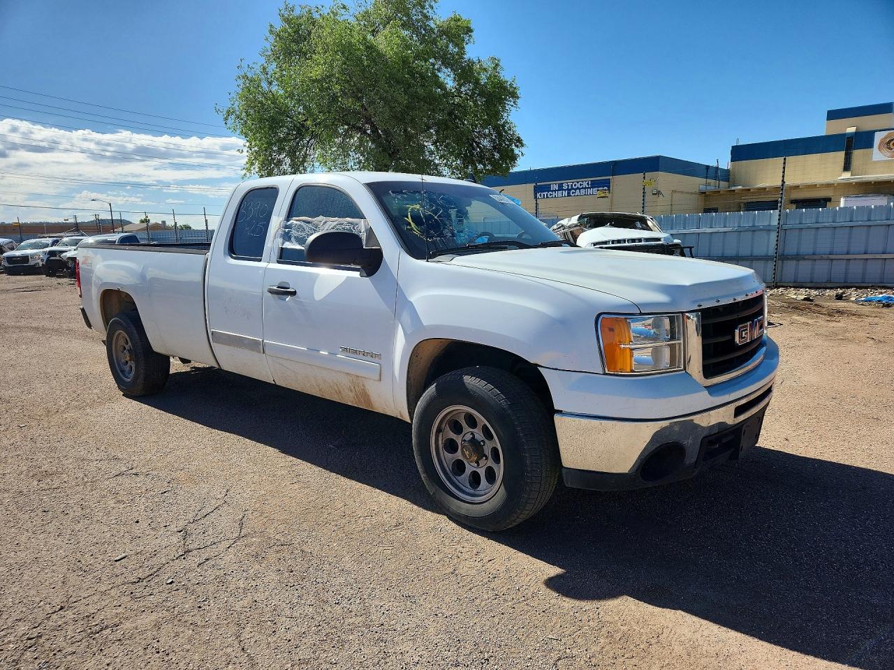 2010 Gmc Sierra K1500 Sle White vin: 1GTSKVE08AZ288775