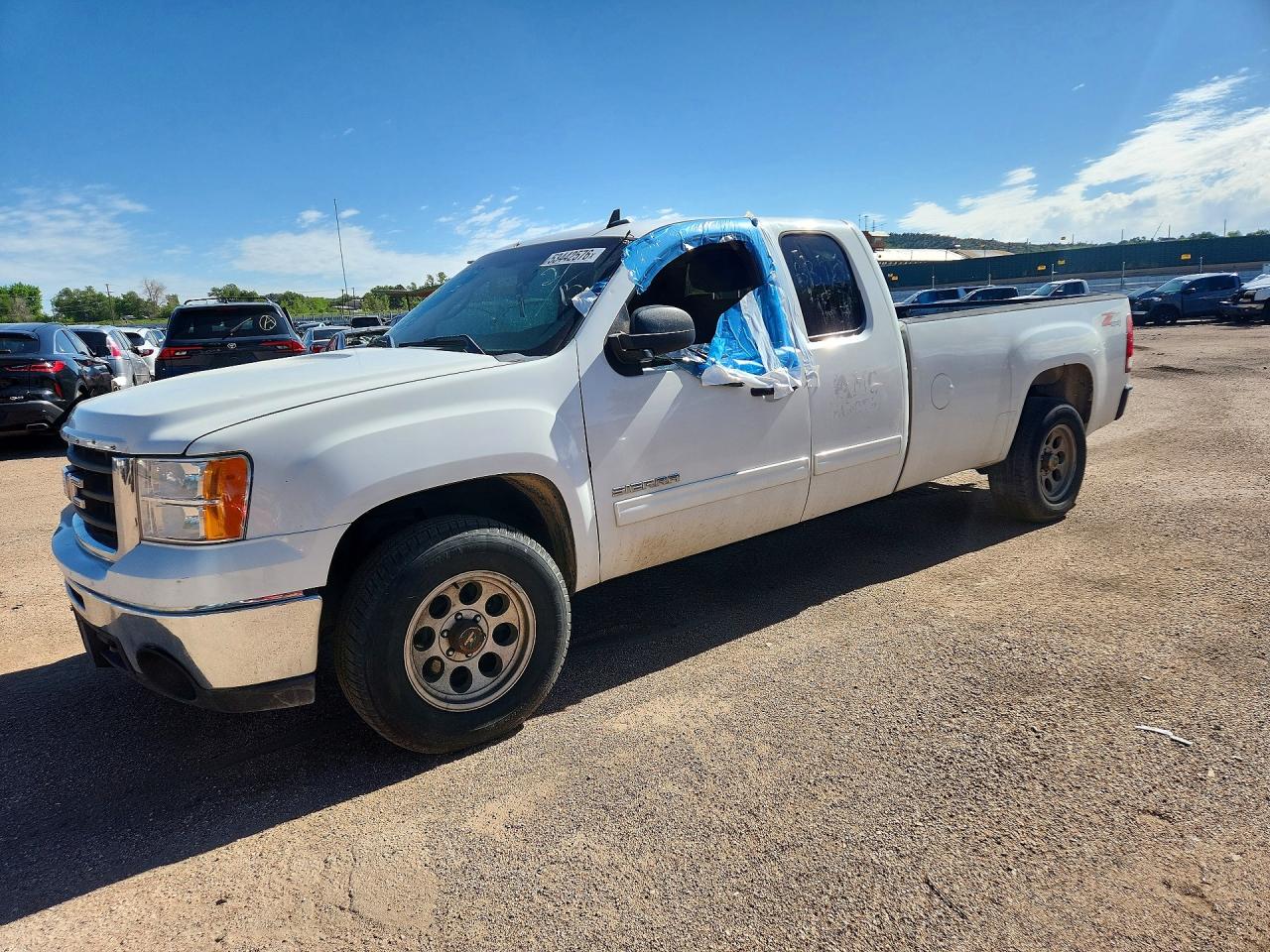 2010 Gmc Sierra K1500 Sle White vin: 1GTSKVE08AZ288775
