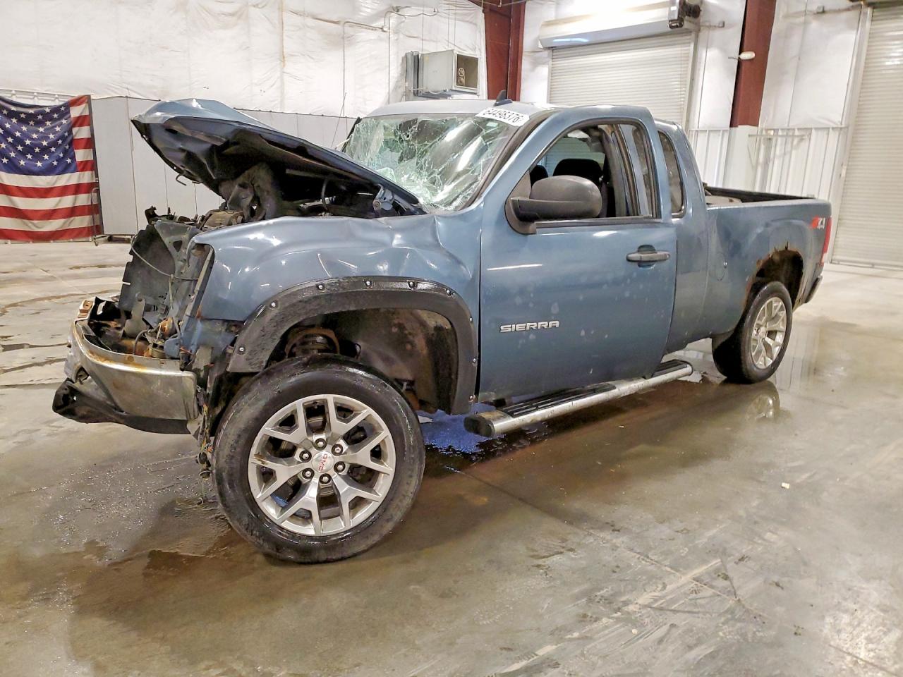 2010 Gmc Sierra K1500 Sle Blue vin: 1GTSKVE32AZ164057