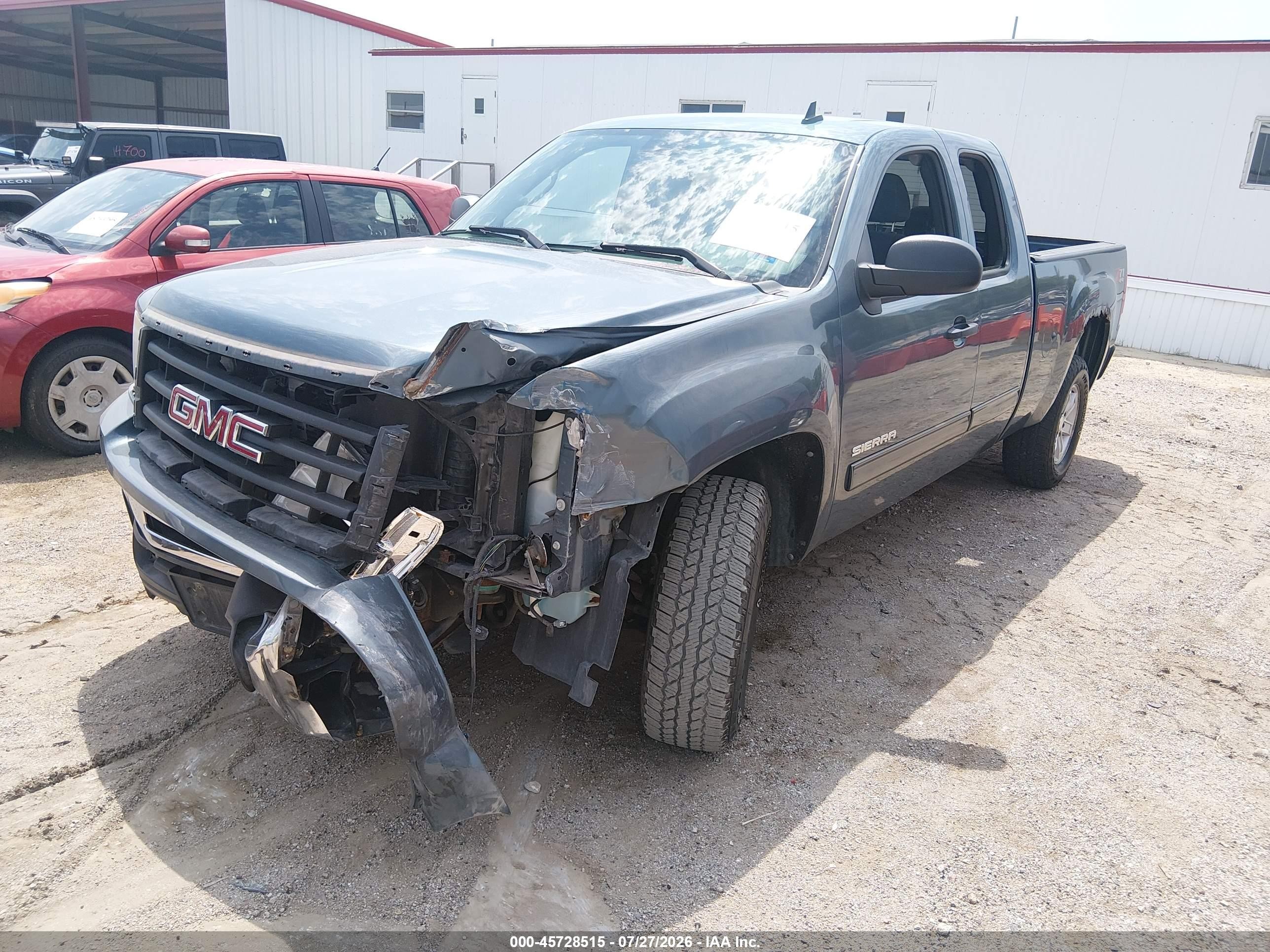 2010 Gmc Sierra 1500 Sle Blue vin: 1GTSKVE32AZ206095