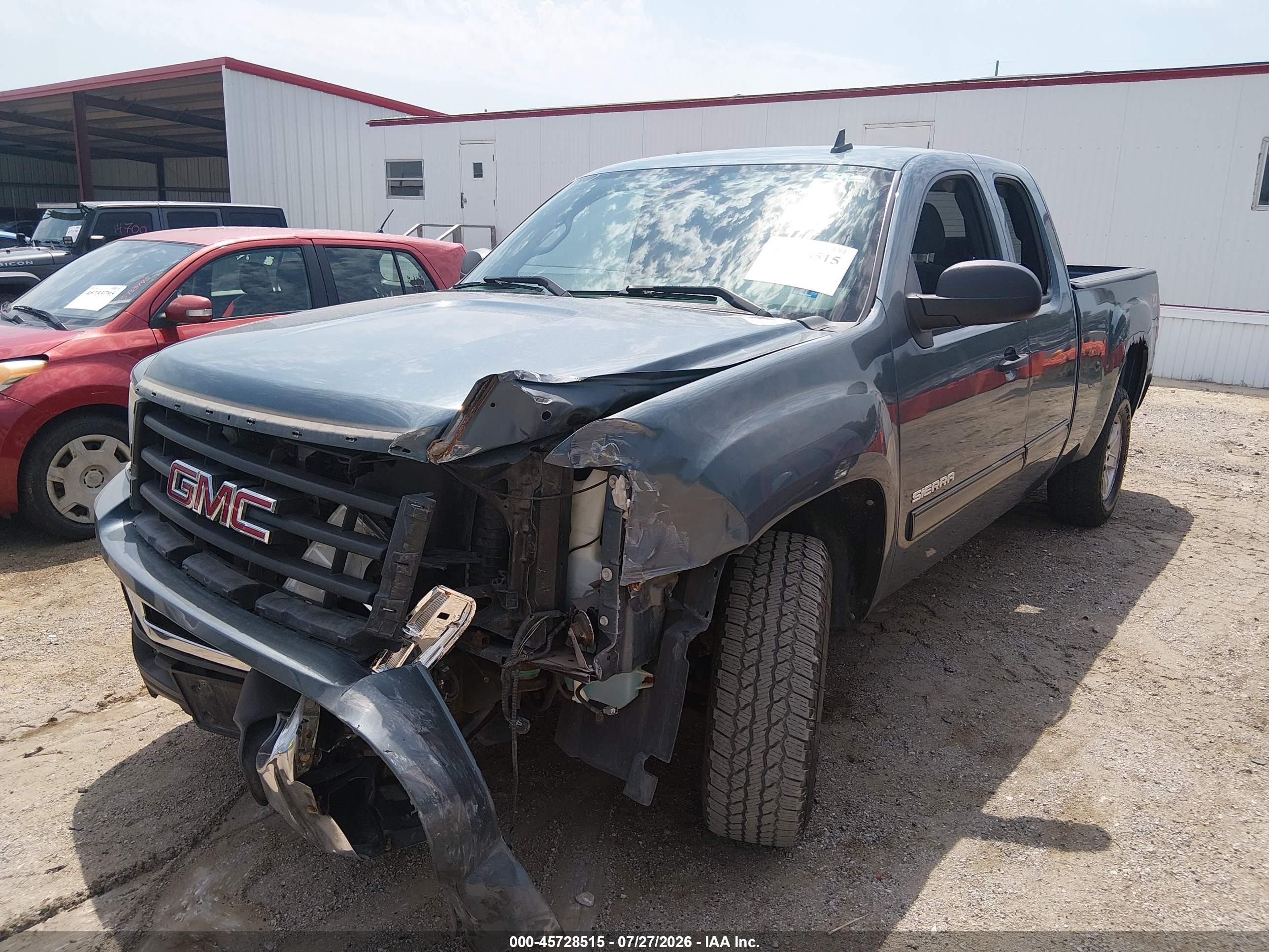2010 Gmc Sierra 1500 Sle Blue vin: 1GTSKVE32AZ206095