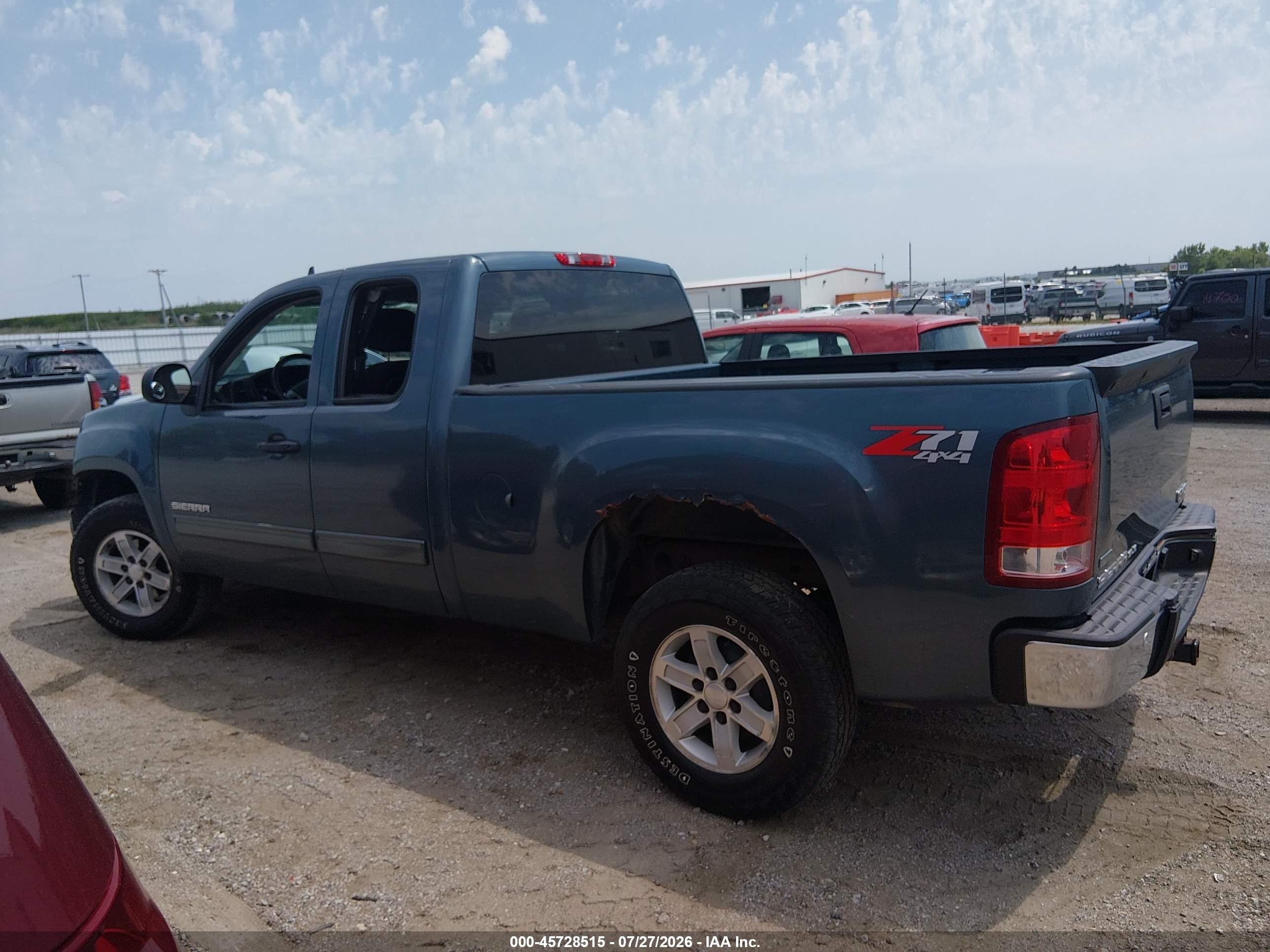 2010 Gmc Sierra 1500 Sle Blue vin: 1GTSKVE32AZ206095