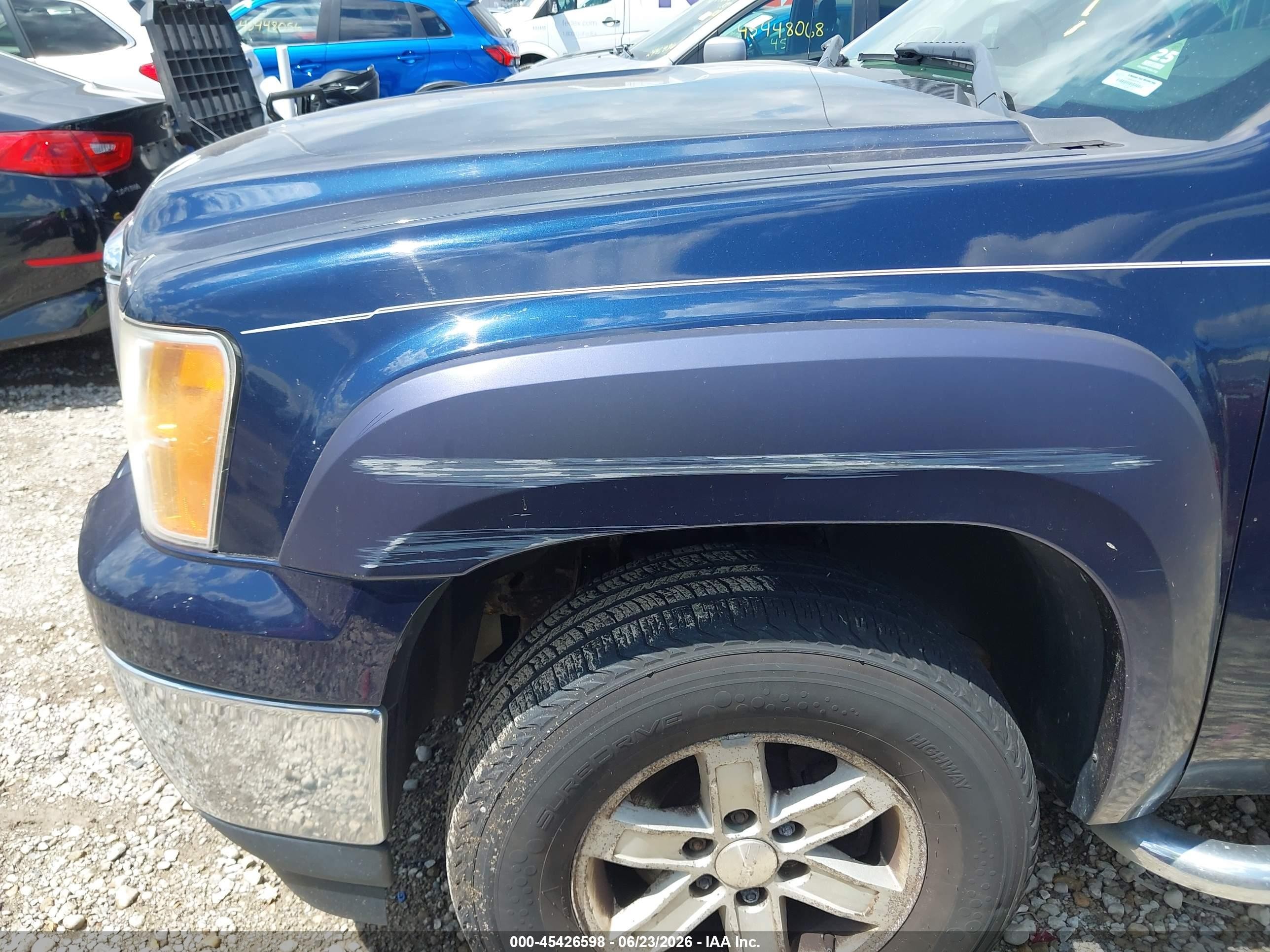 2010 Gmc Sierra 1500 Sle Dark Blue vin: 1GTSKVE32AZ237833
