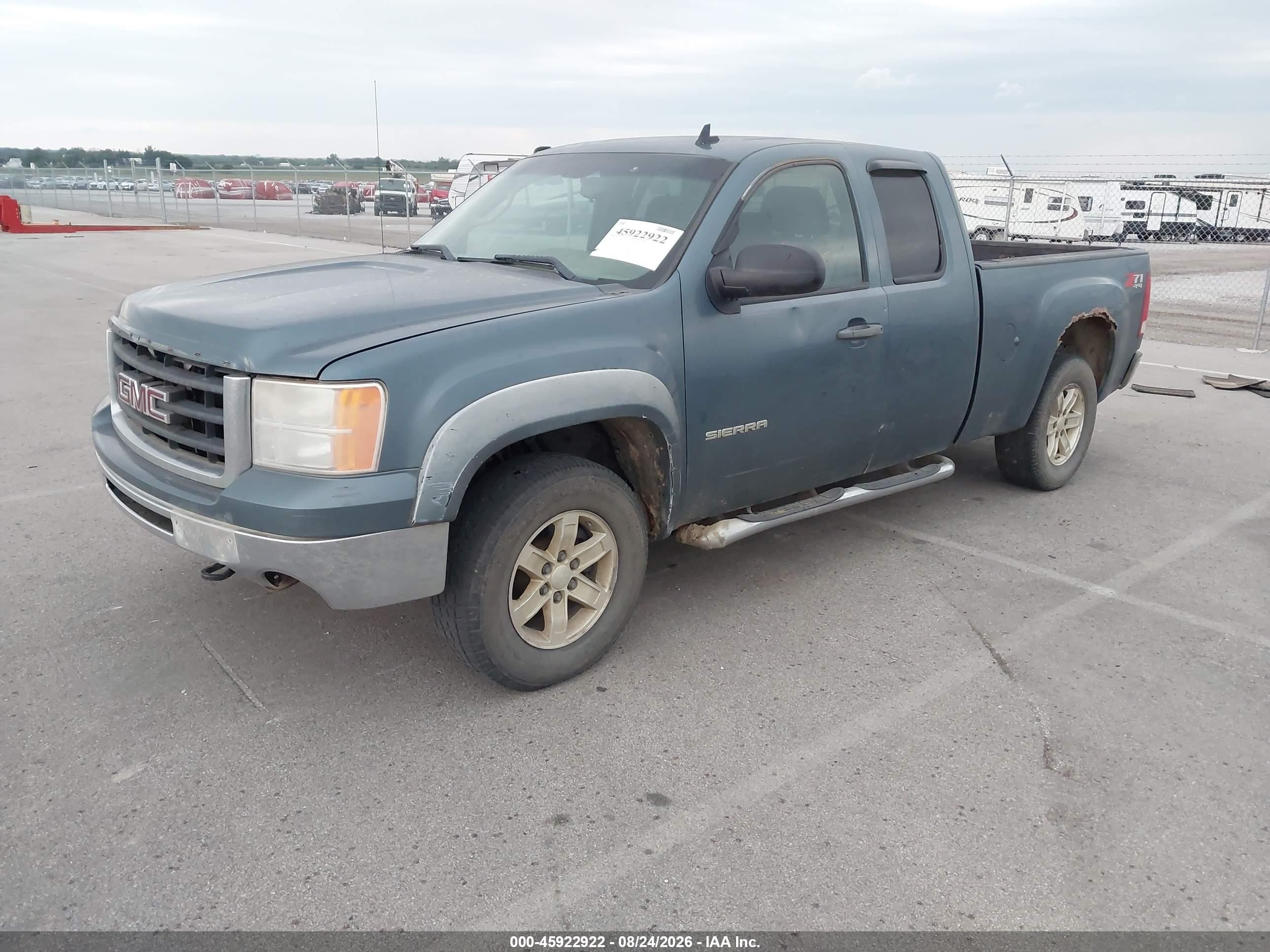 2010 Gmc Sierra 1500 Sle Blue vin: 1GTSKVE33AZ164536