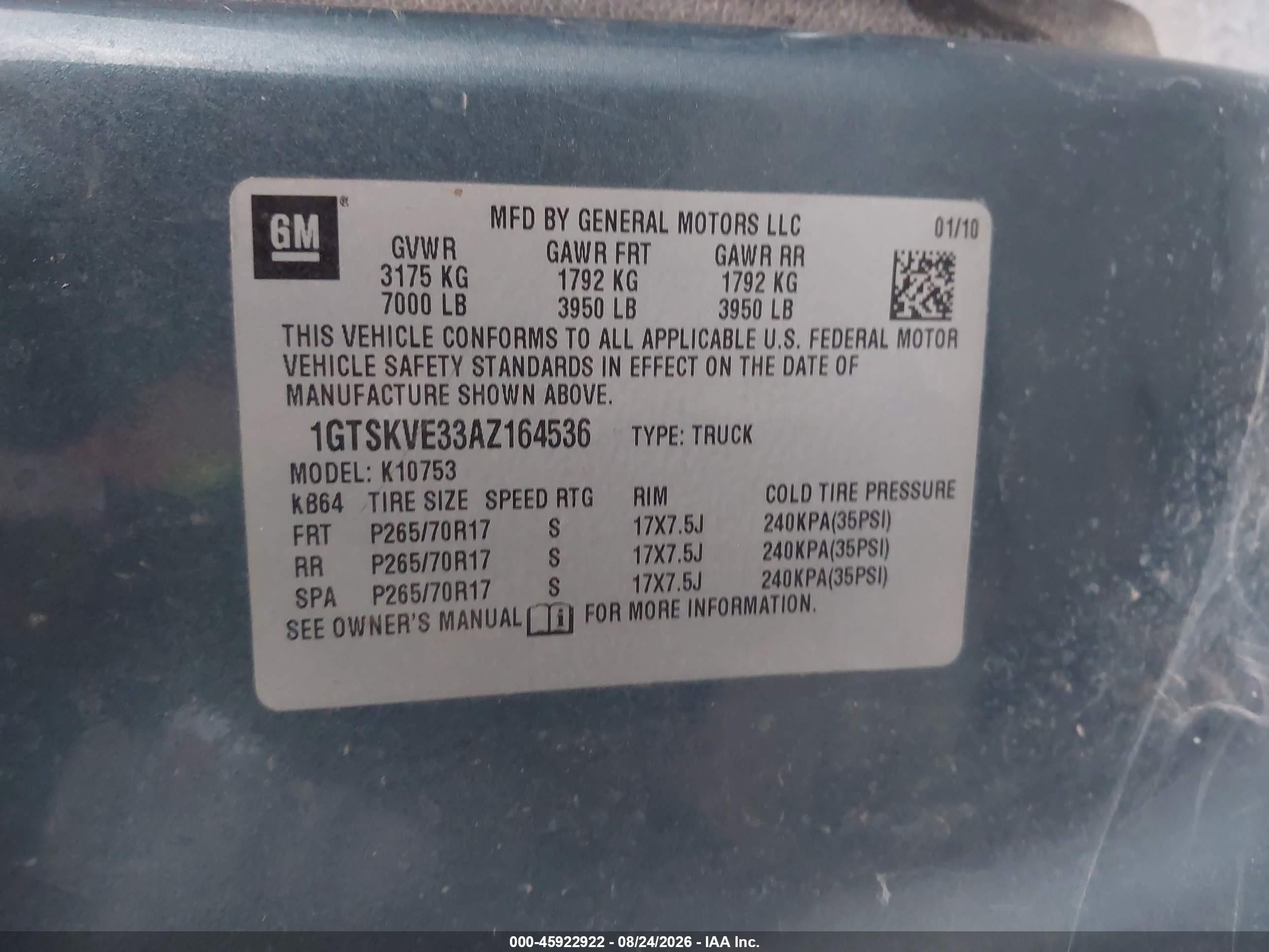 2010 Gmc Sierra 1500 Sle Blue vin: 1GTSKVE33AZ164536