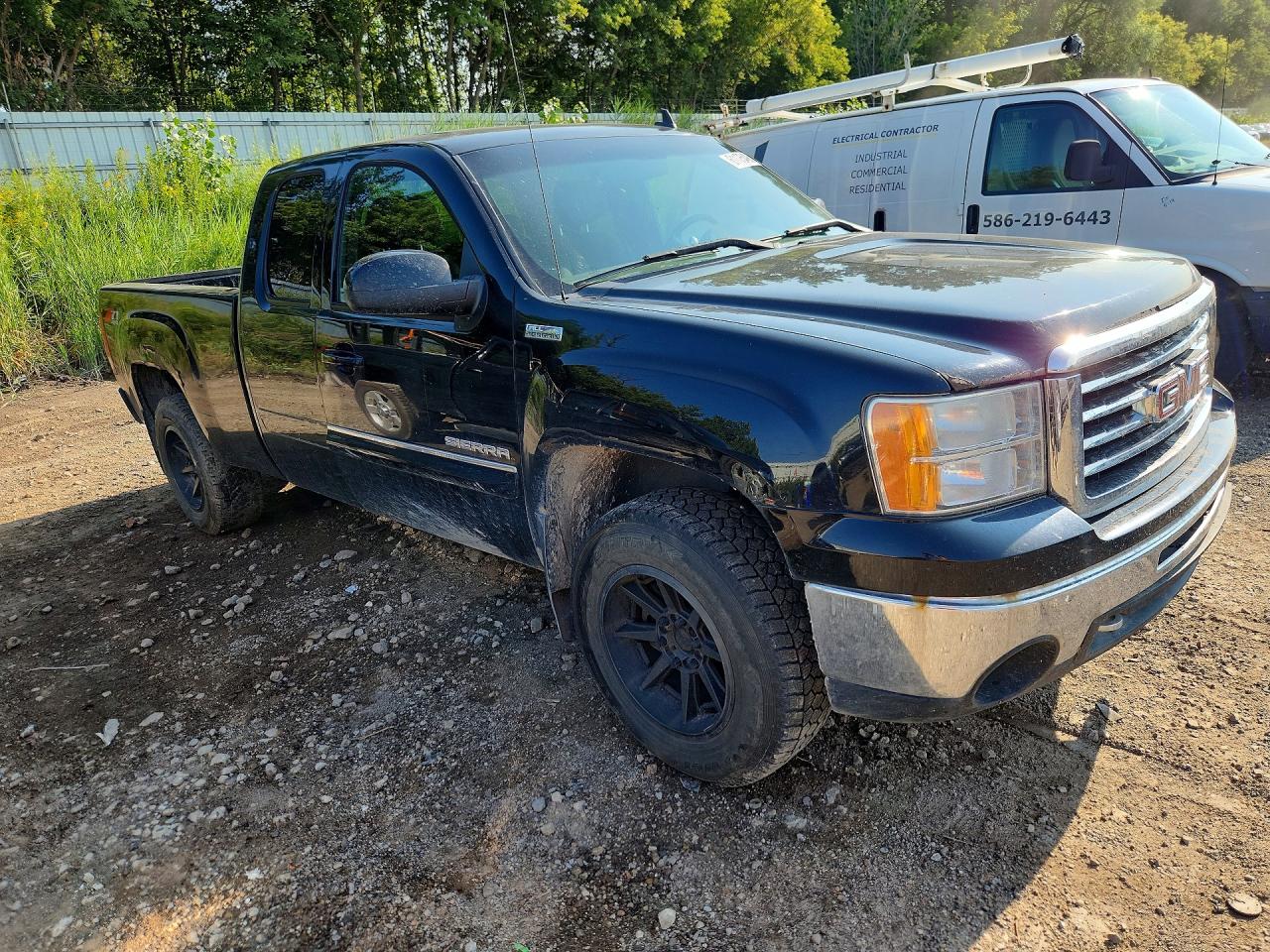 2010 Gmc Sierra K1500 Sle Black vin: 1GTSKVE33AZ178789
