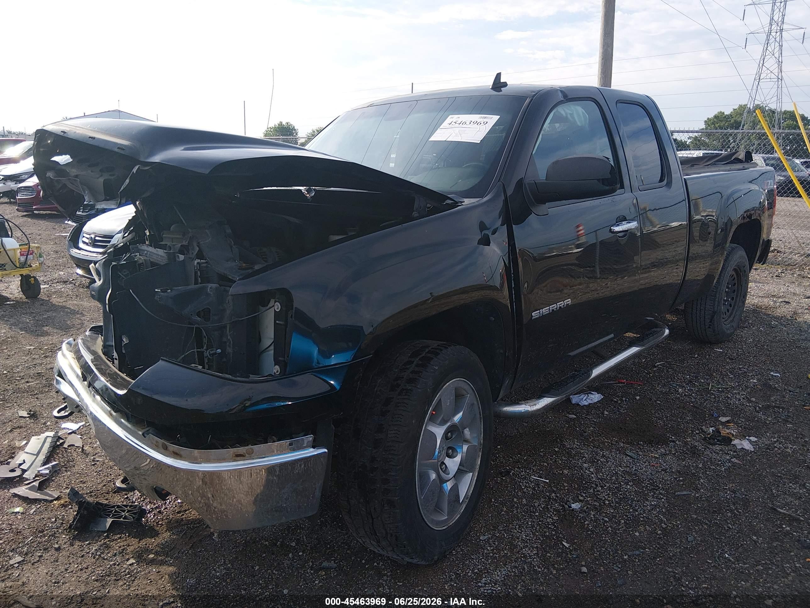 2010 Gmc Sierra 1500 Sle Black vin: 1GTSKVE34AZ180969