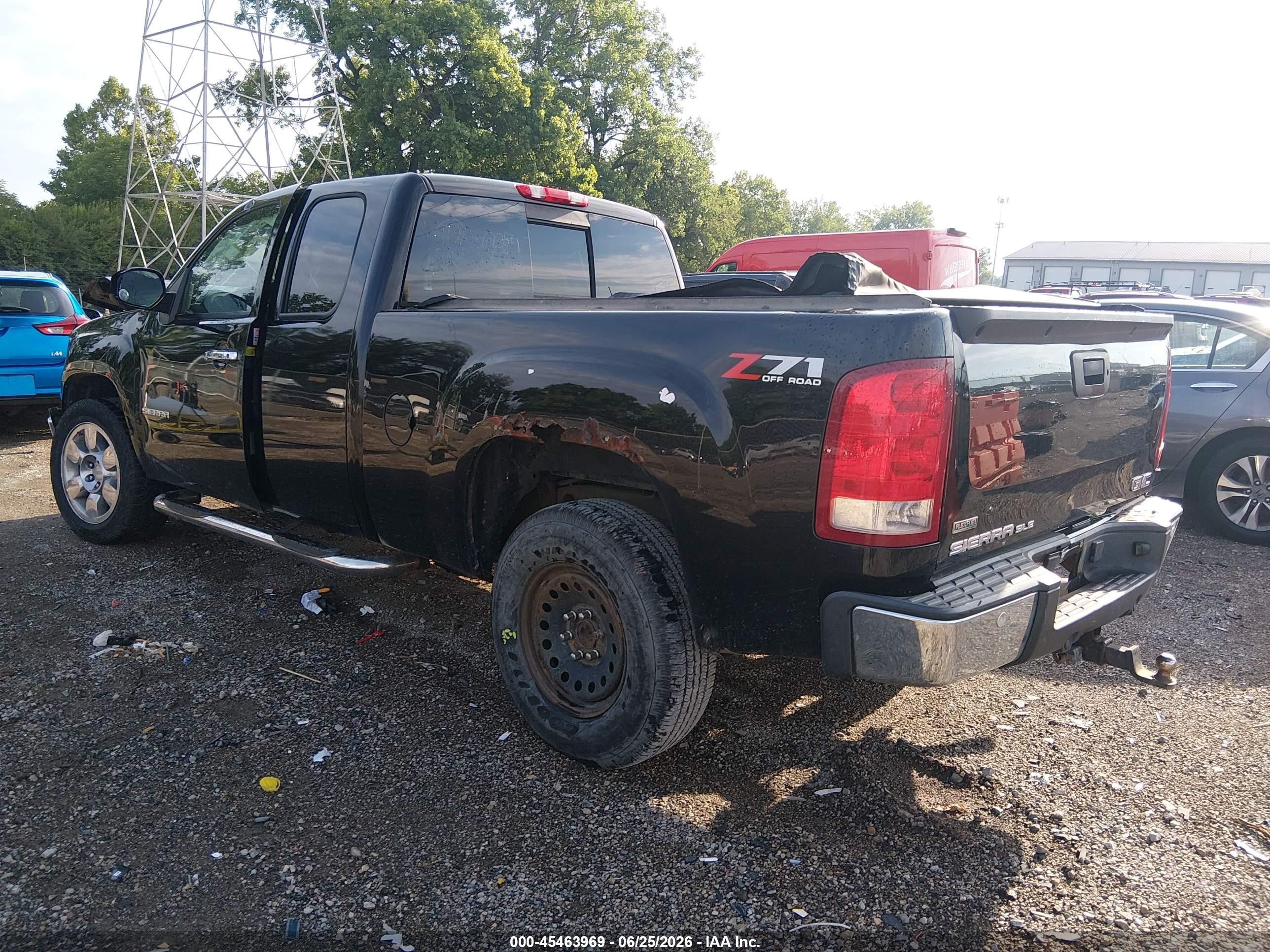 2010 Gmc Sierra 1500 Sle Black vin: 1GTSKVE34AZ180969