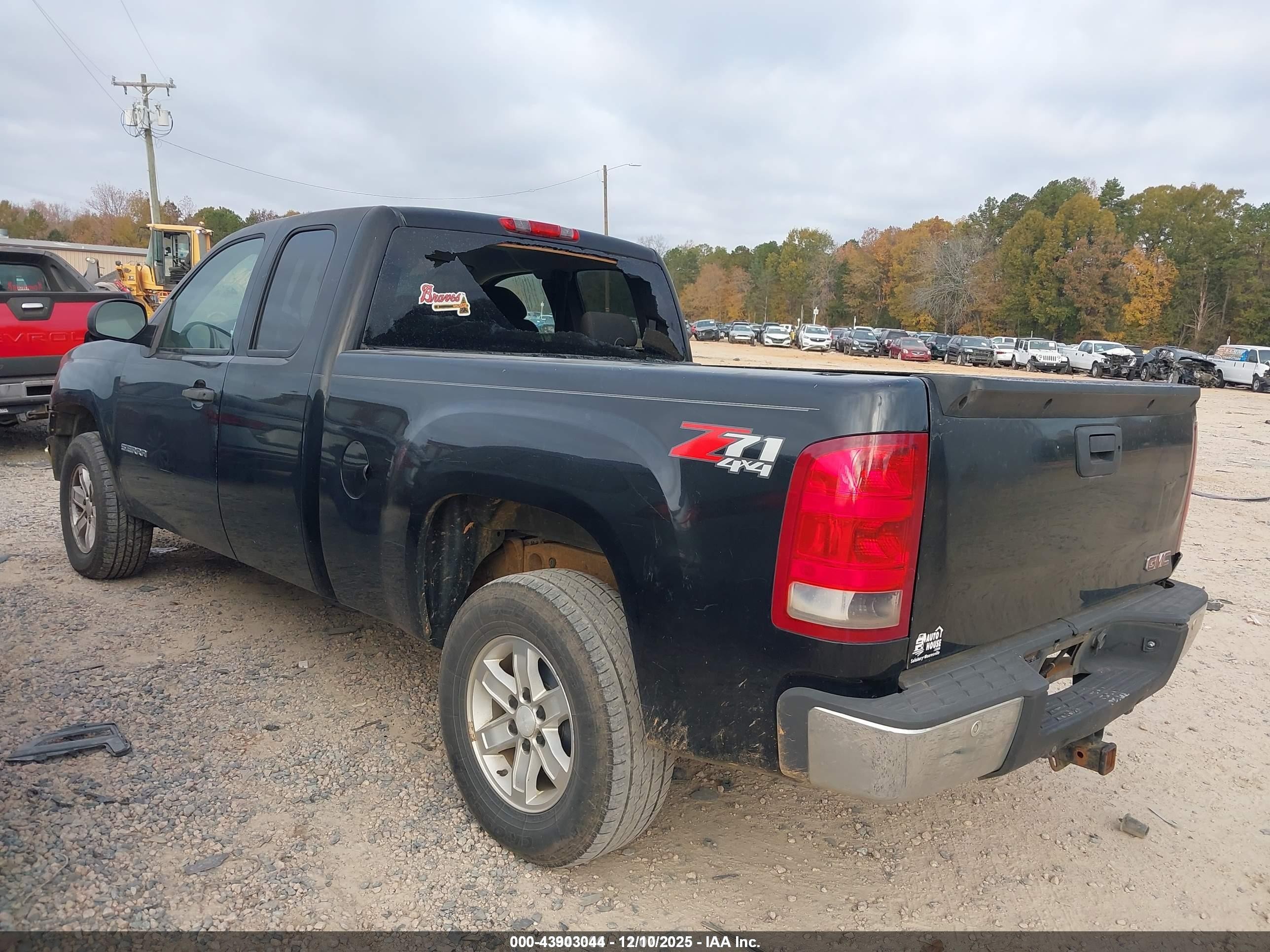 2010 Gmc Sierra 1500 Sle Black vin: 1GTSKVE34AZ237431