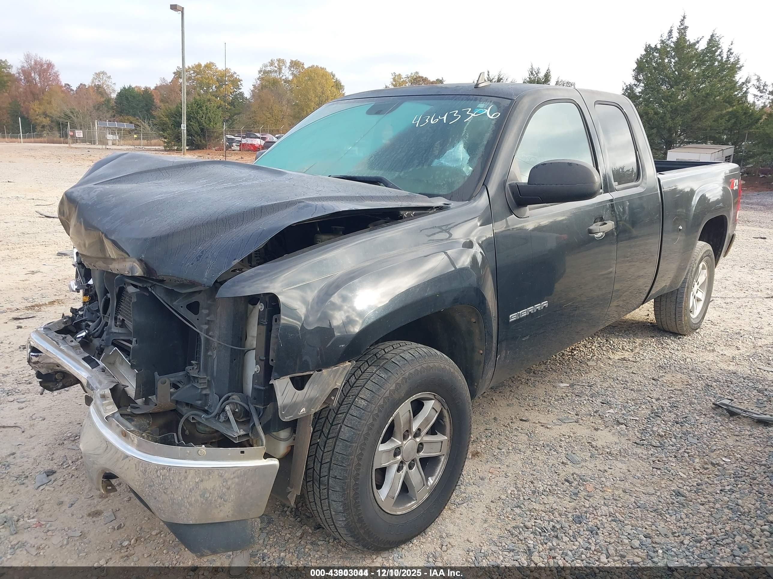 2010 Gmc Sierra 1500 Sle Black vin: 1GTSKVE34AZ237431