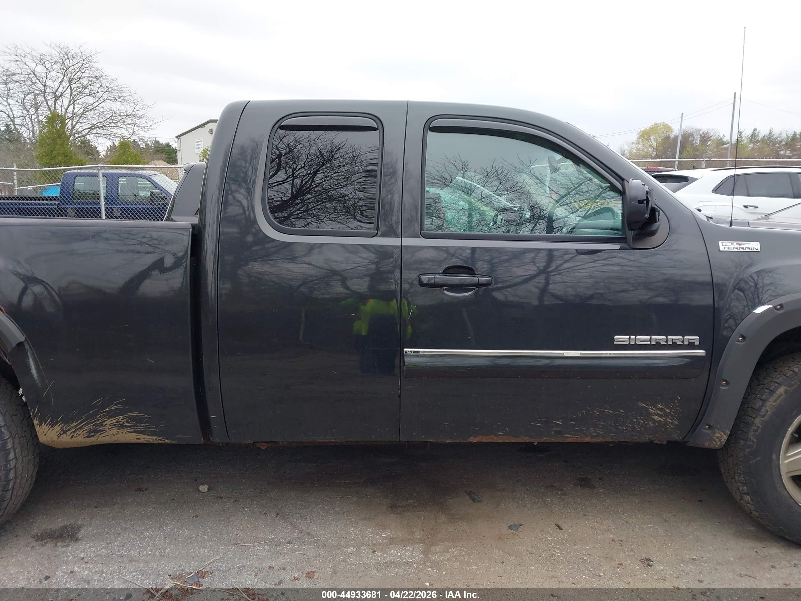 2010 Gmc Sierra 1500 Sle Black vin: 1GTSKVE37AZ212801