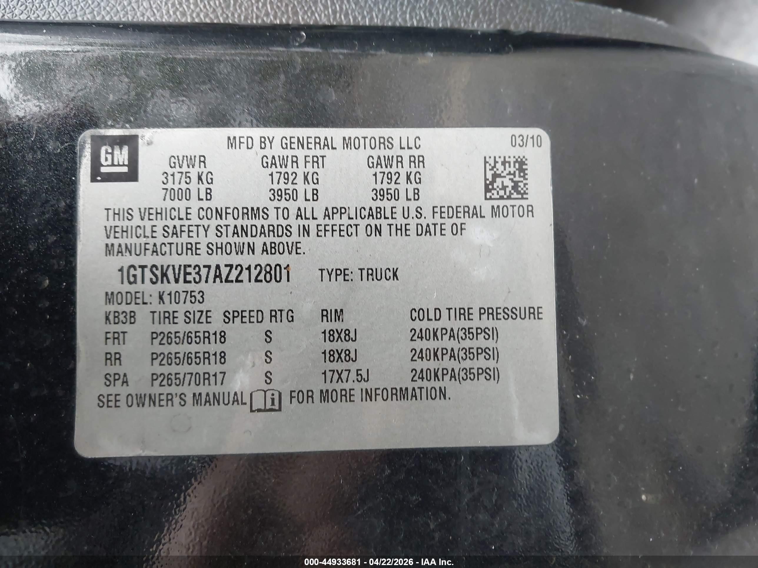 2010 Gmc Sierra 1500 Sle Black vin: 1GTSKVE37AZ212801