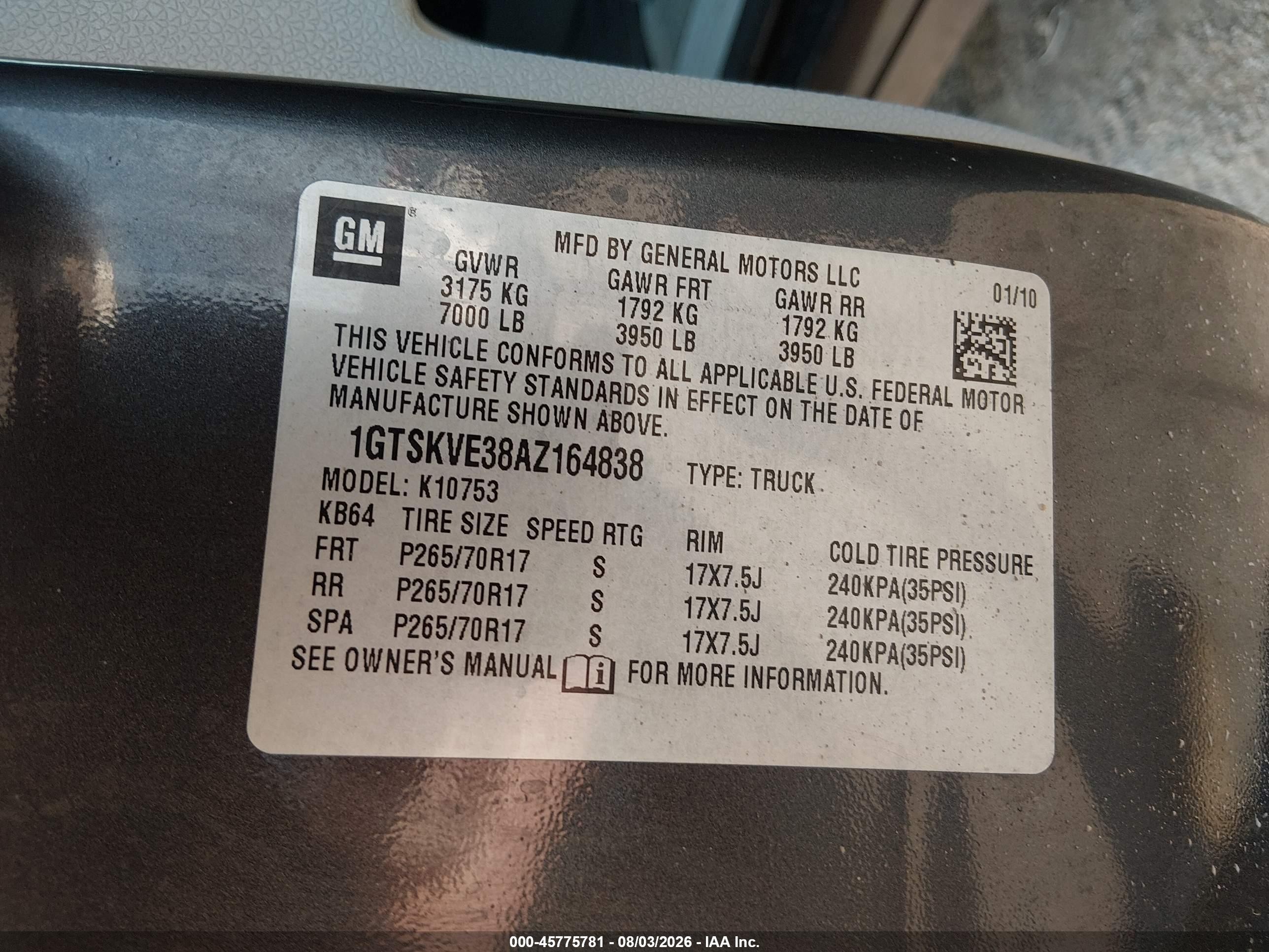 2010 Gmc Sierra 1500 Sle Gray vin: 1GTSKVE38AZ164838
