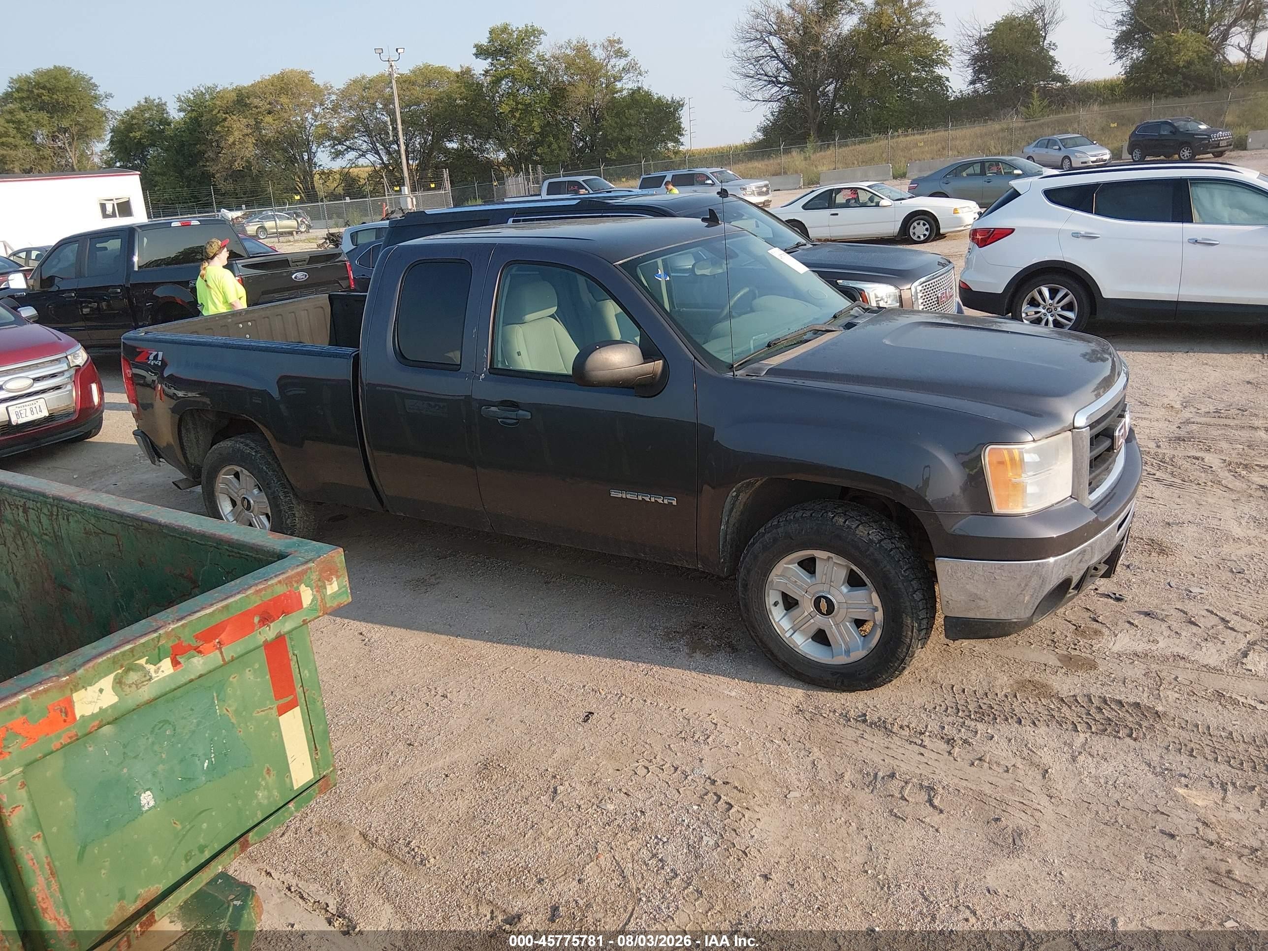 2010 Gmc Sierra 1500 Sle Gray vin: 1GTSKVE38AZ164838