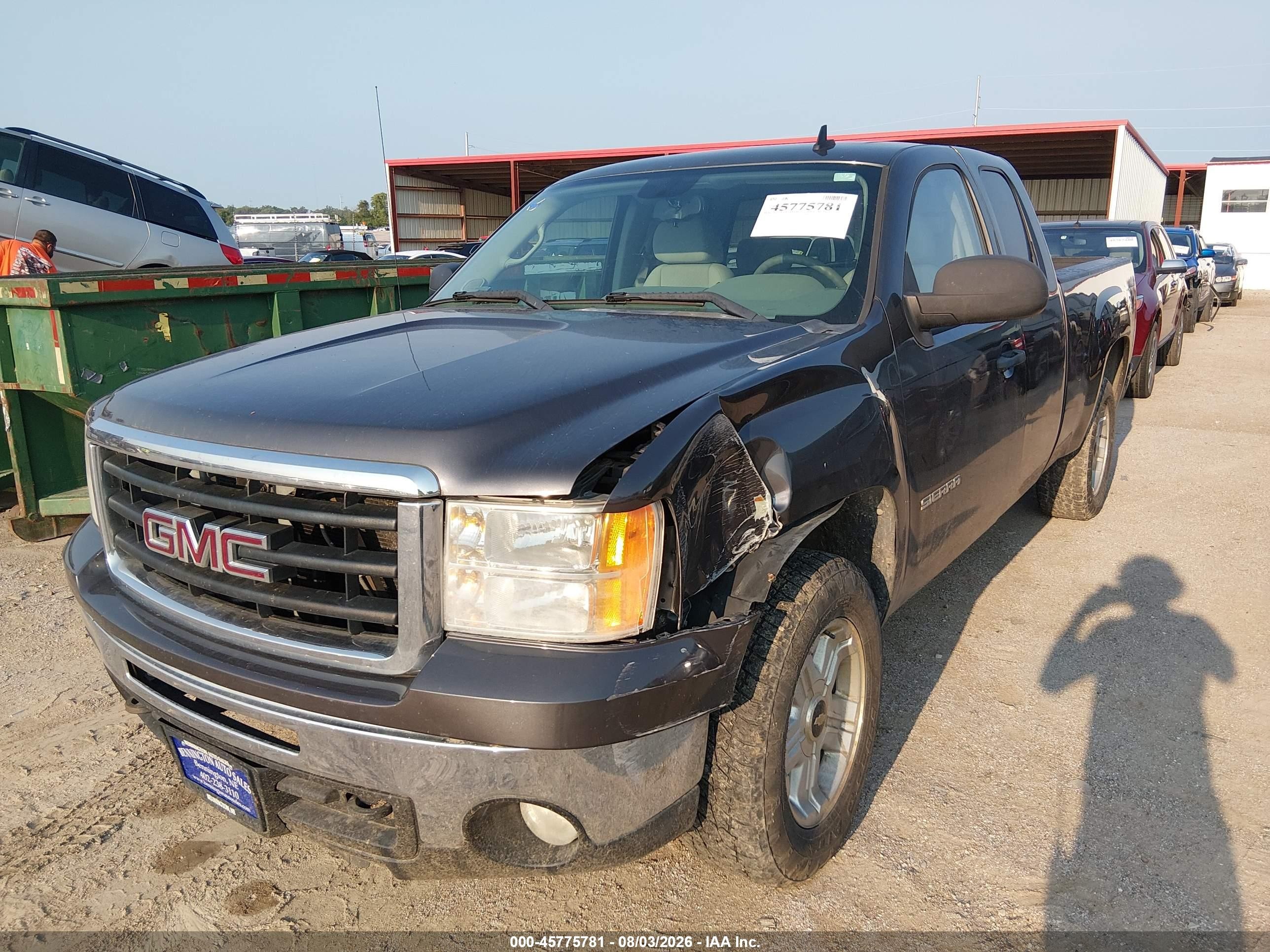 2010 Gmc Sierra 1500 Sle Gray vin: 1GTSKVE38AZ164838